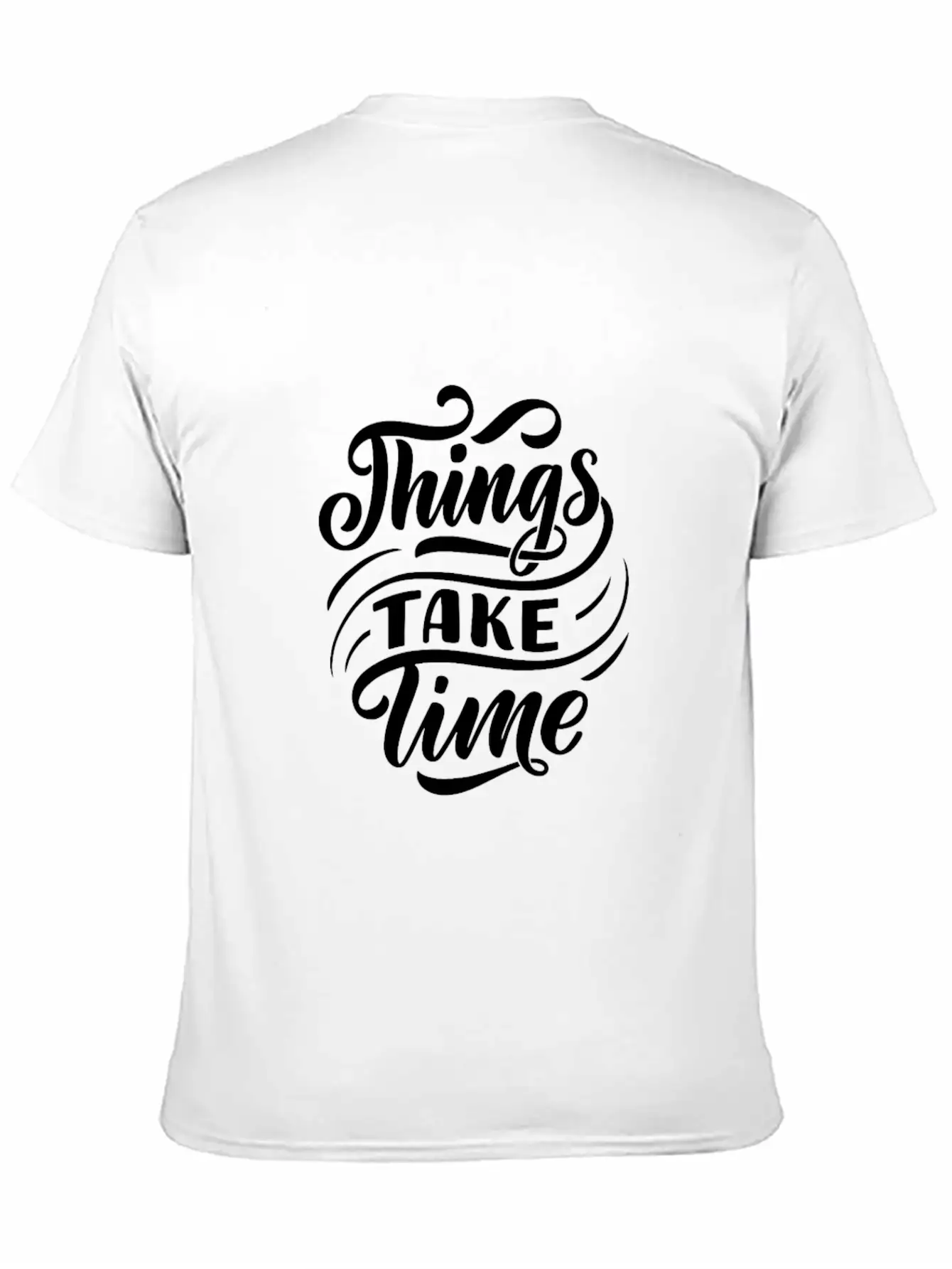 Black White Modern Typography T Shirt T Shirts Unisex Casual T-Shirt – Clean Design For Daily Comfort