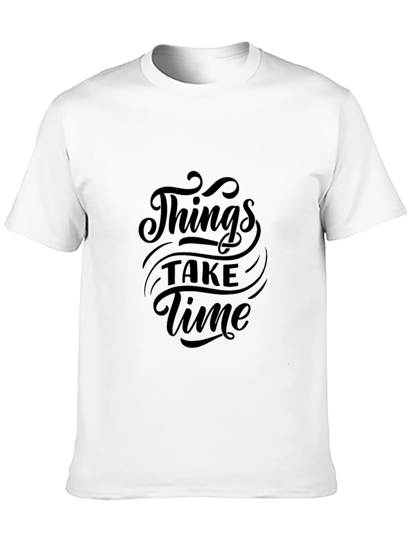 Black White Modern Typography T Shirt T Shirts Unisex Casual T-Shirt – Clean Design For Daily Comfort