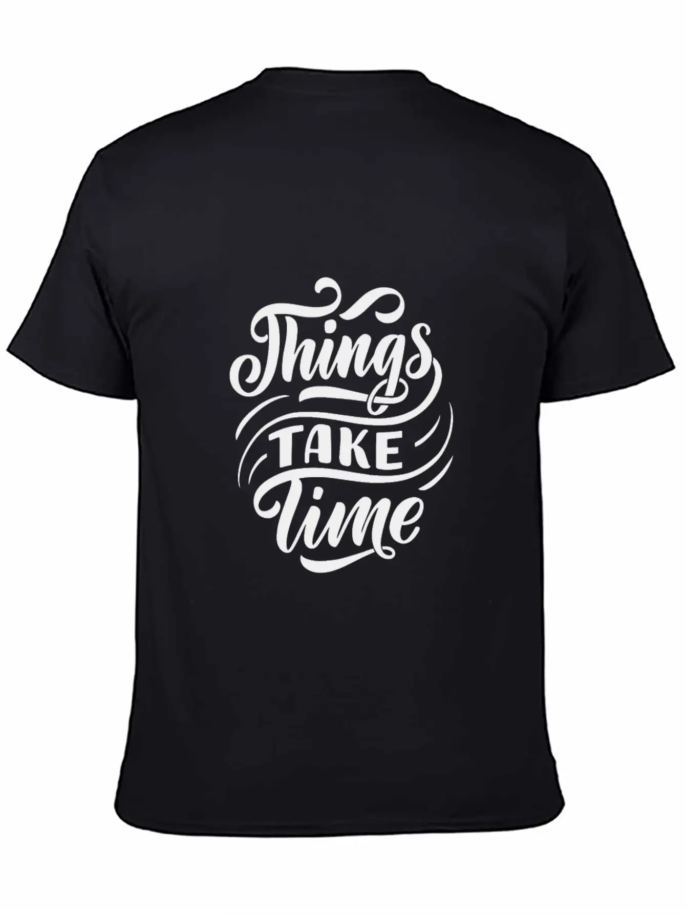 Black White Modern Typography T Shirt T Shirts Unisex Casual T-Shirt – Clean Design For Daily Comfort