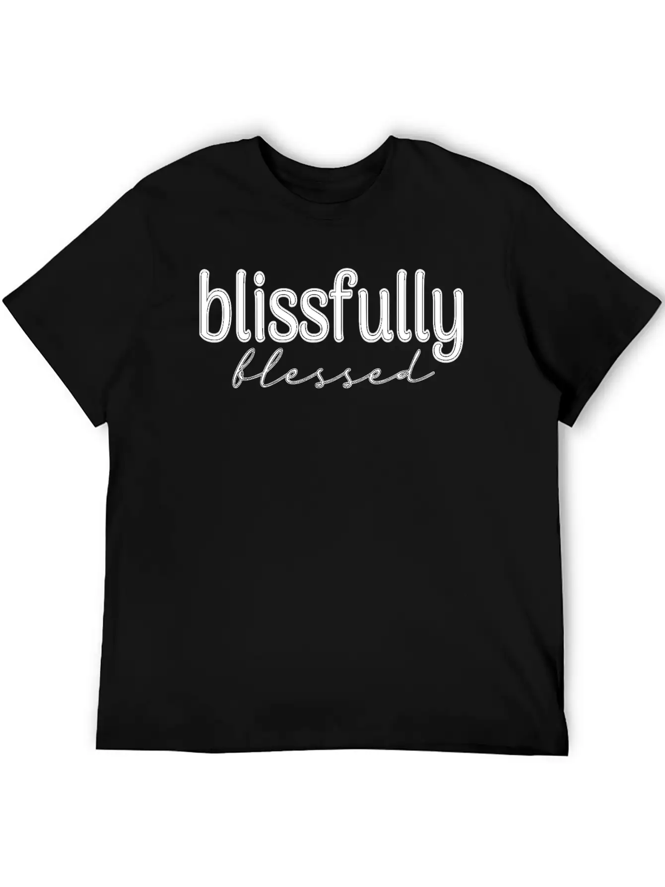 Blissfully Blessed Unisex Casual T-Shirt – Clean Design For Daily Comfort