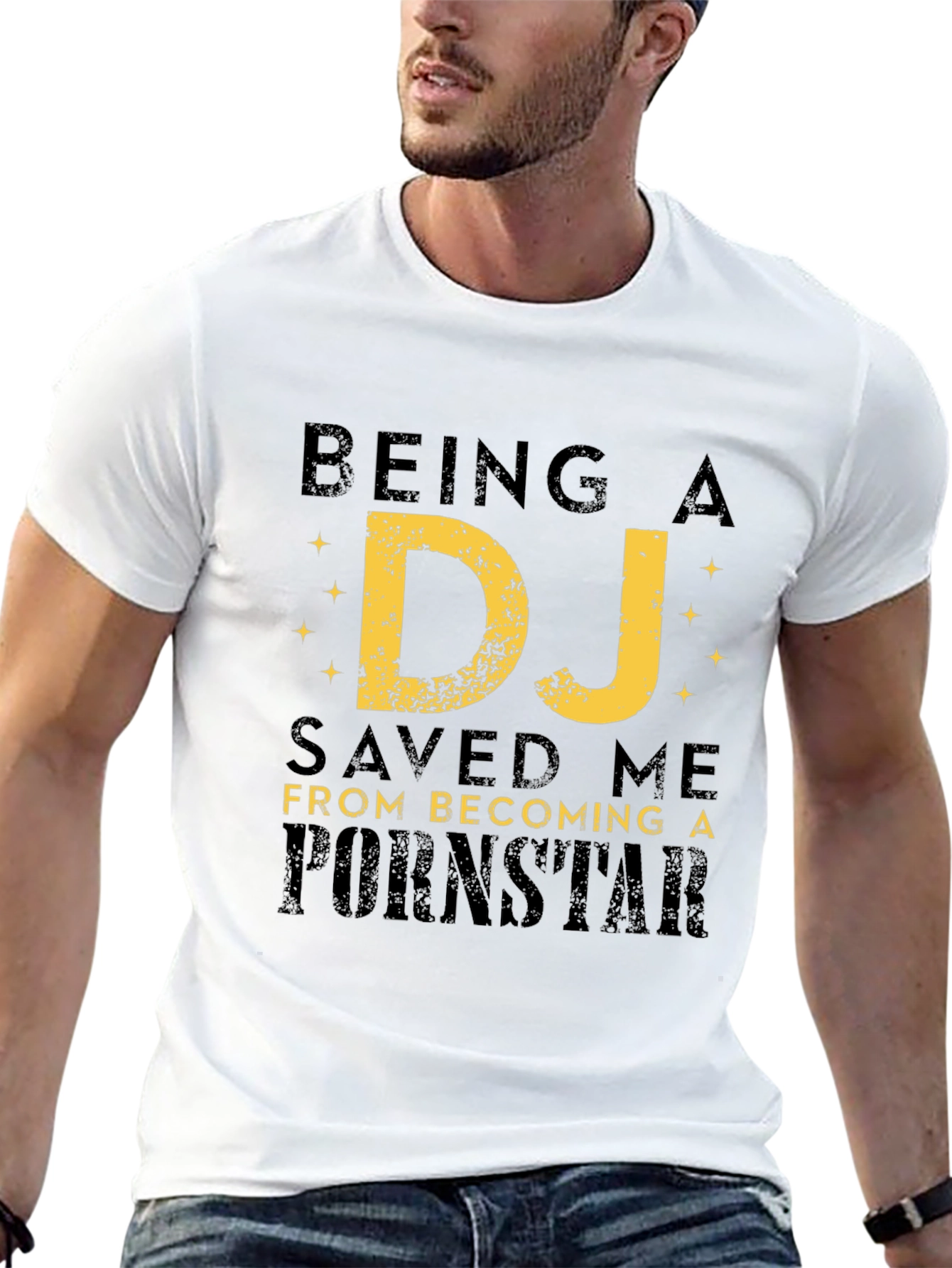 Being a DJ Saved Me Funny Graphic T-Shirt