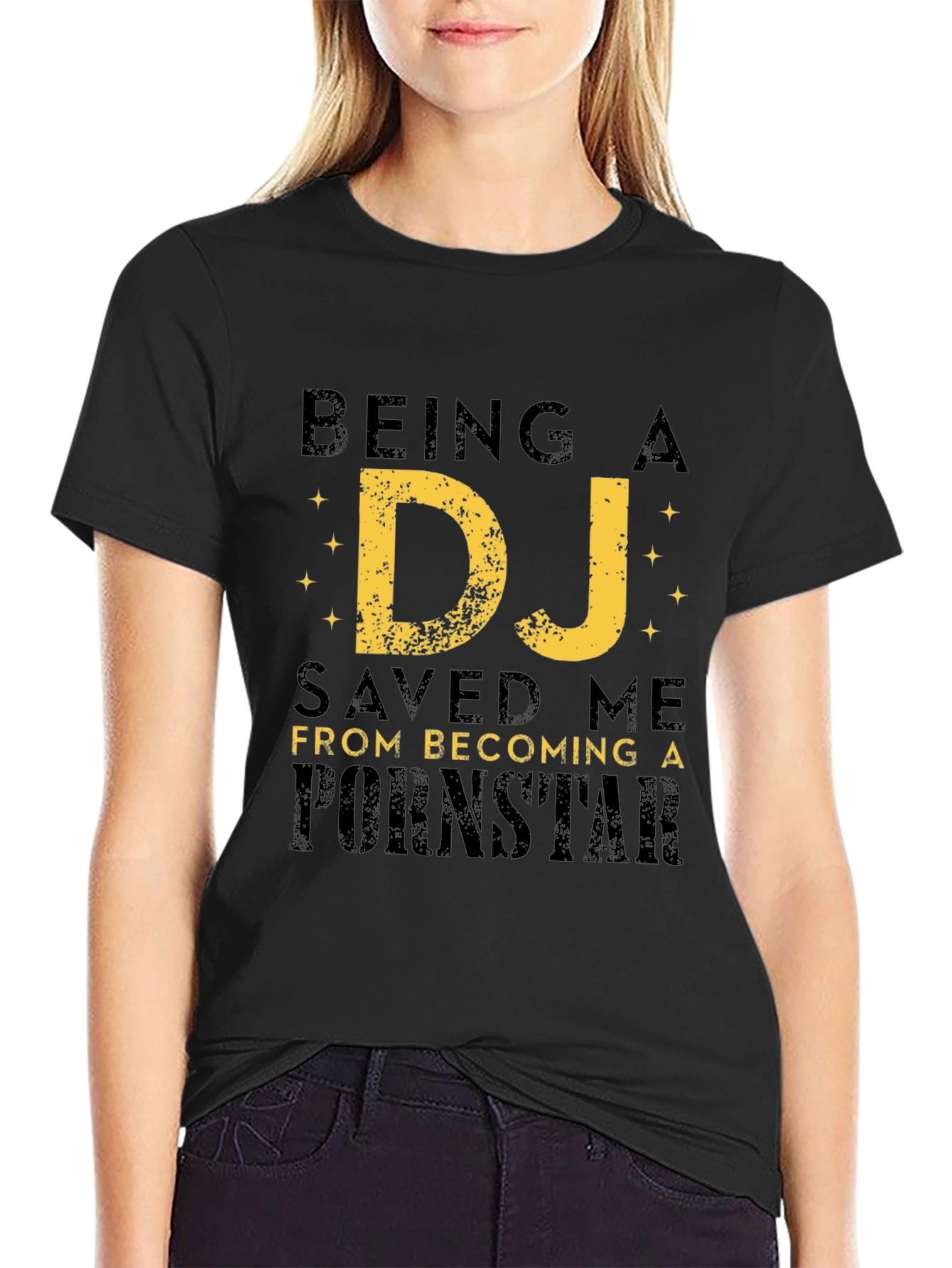 Being a DJ Saved Me Funny Graphic T-Shirt