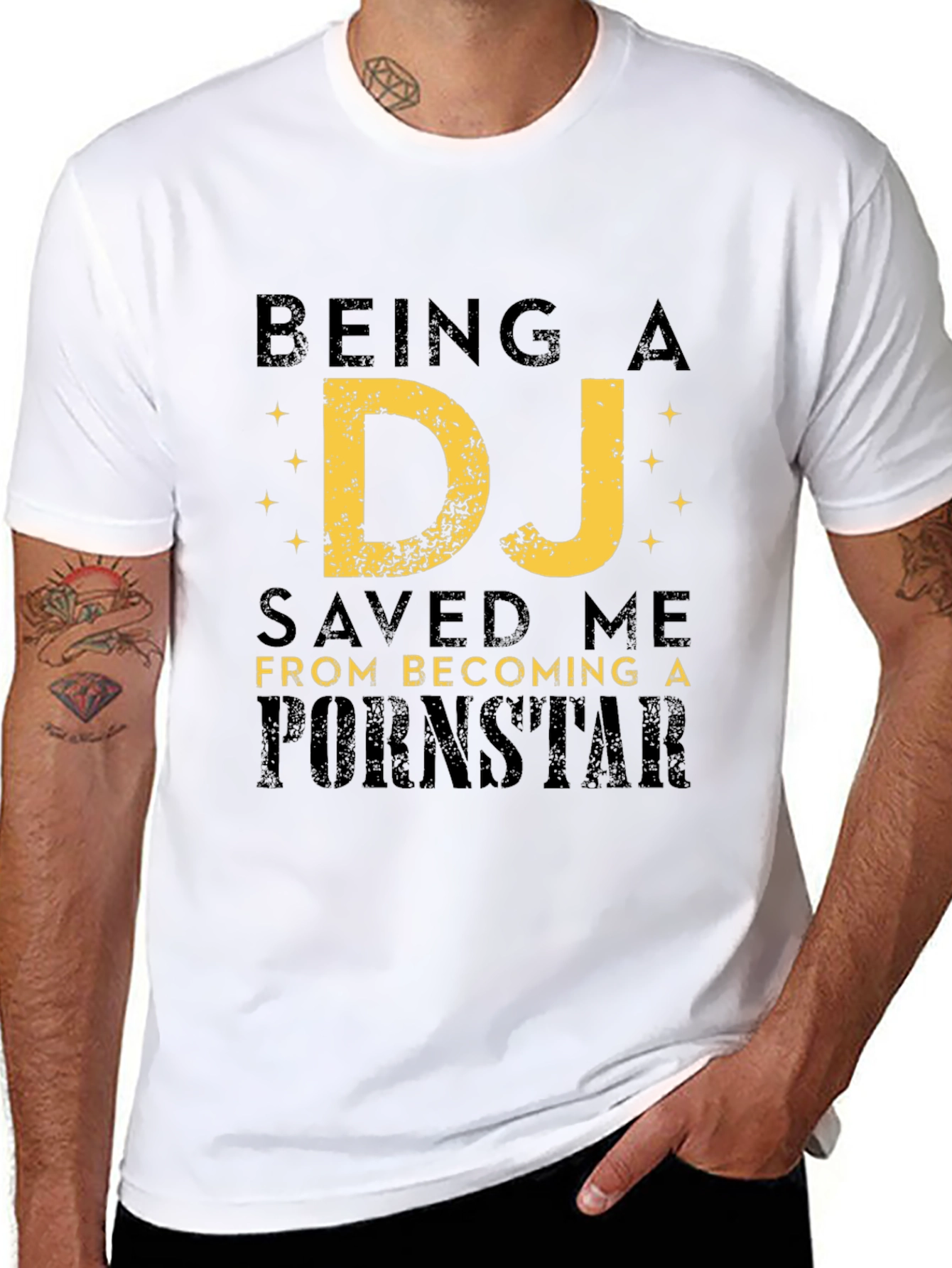 Being a DJ Saved Me Funny Graphic T-Shirt
