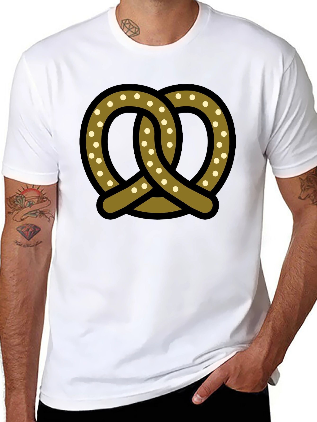 Pretzel Graphic Tee - Unisex Casual T-Shirt