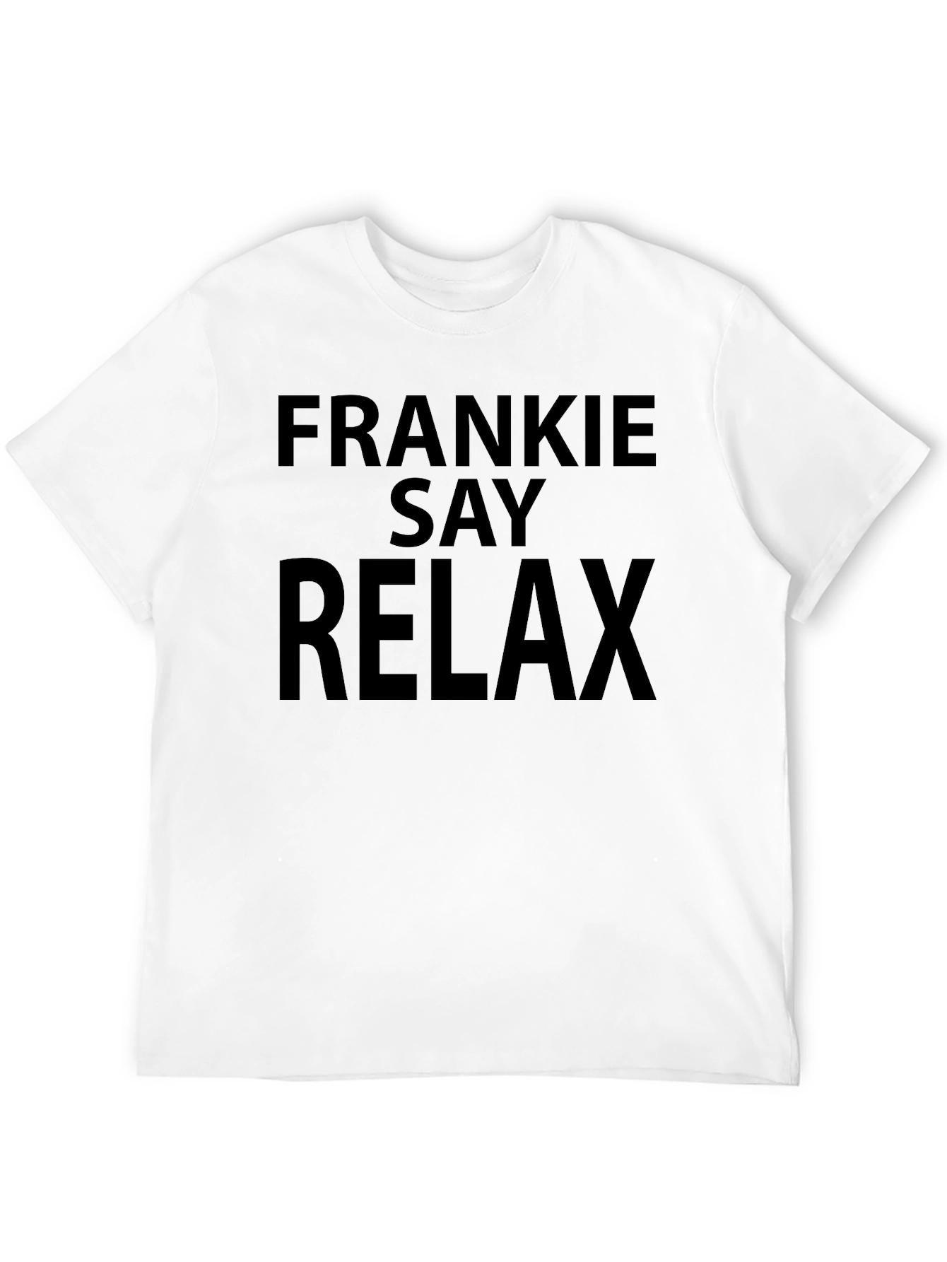 Frankie Say Relax Black Graphic Tee
