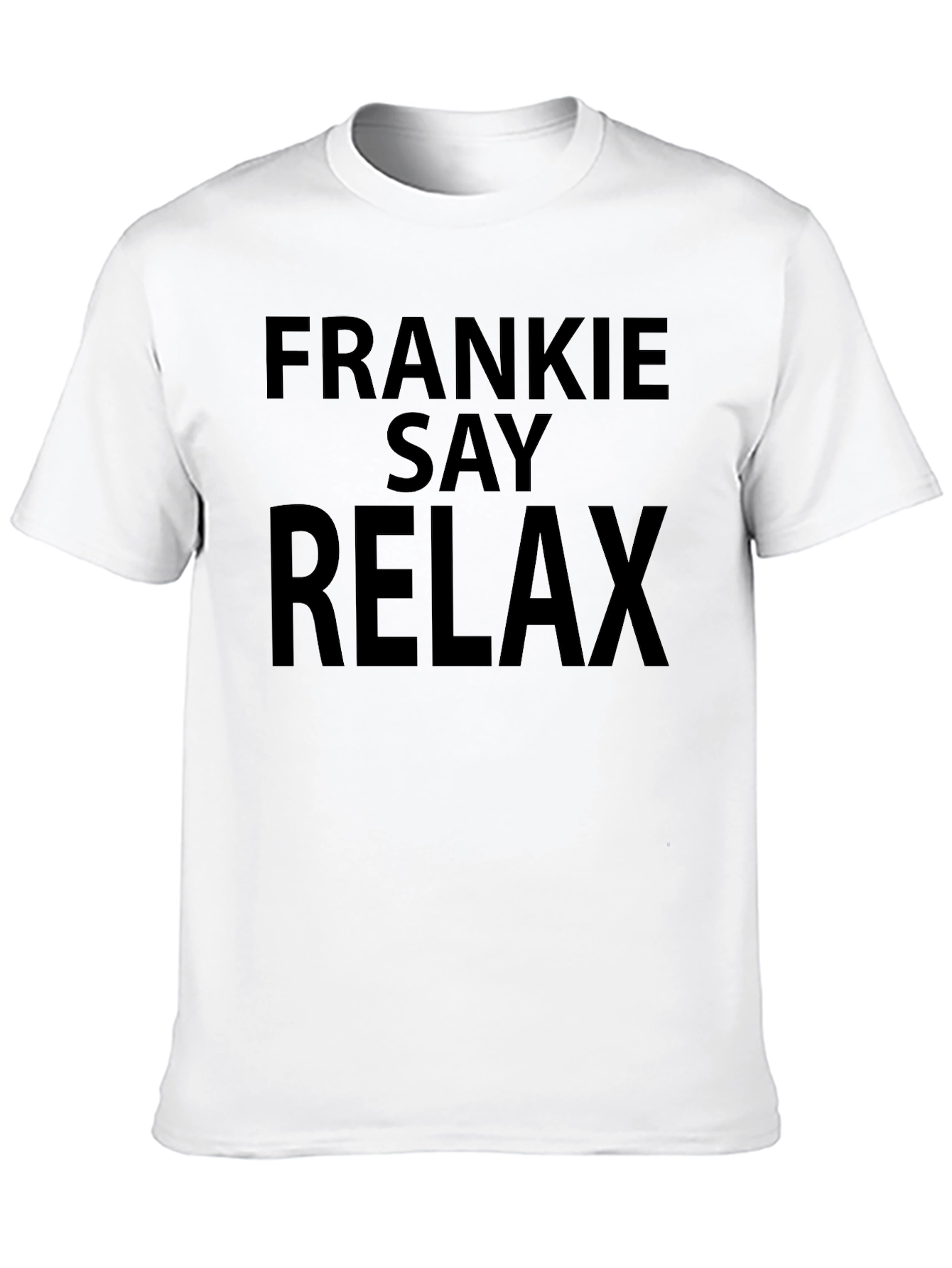 Frankie Say Relax Black Graphic Tee