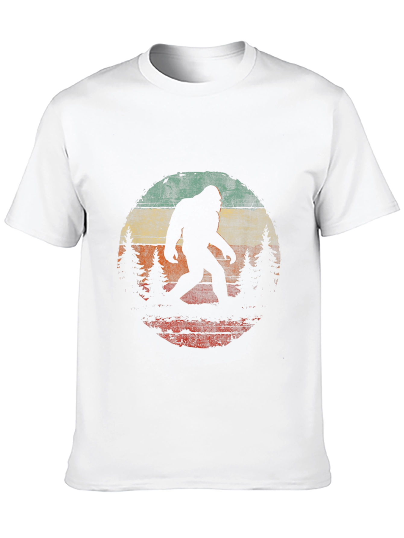Bigfoot Sunset Graphic Tee - Black Cotton T-Shirt