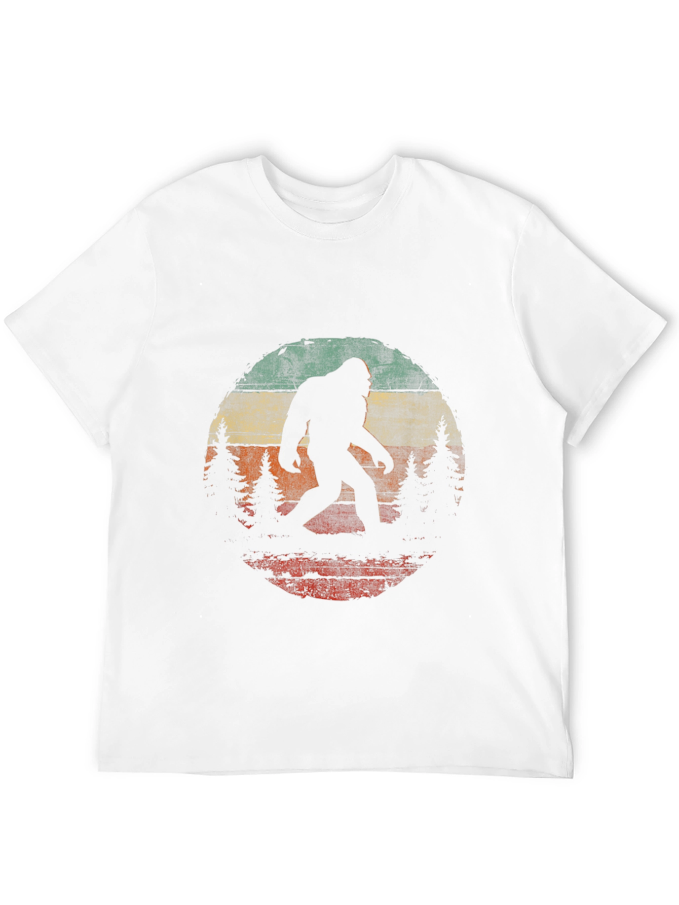 Bigfoot Sunset Graphic Tee - Black Cotton T-Shirt