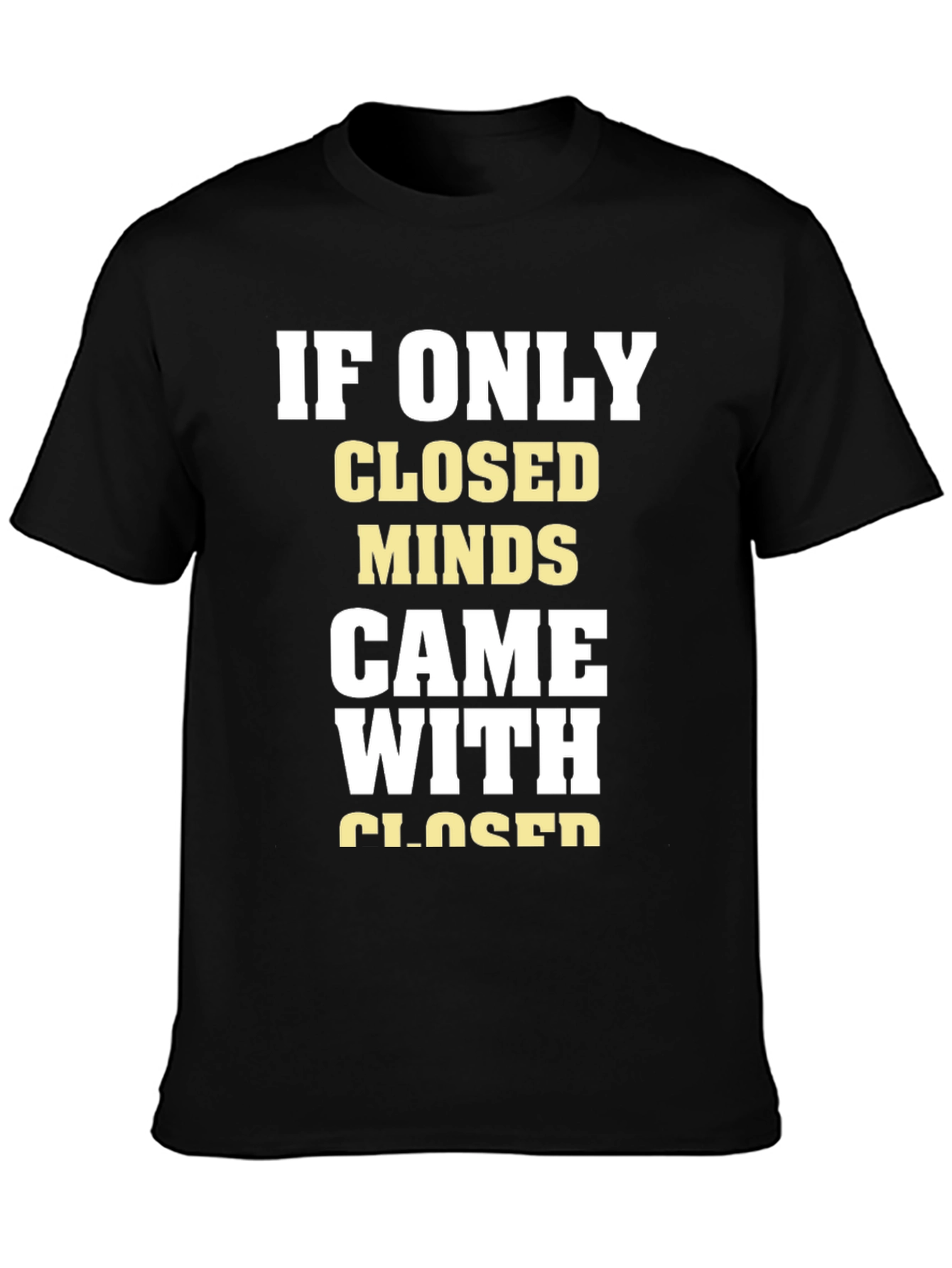 Closed Minds Graphic Tee - Black