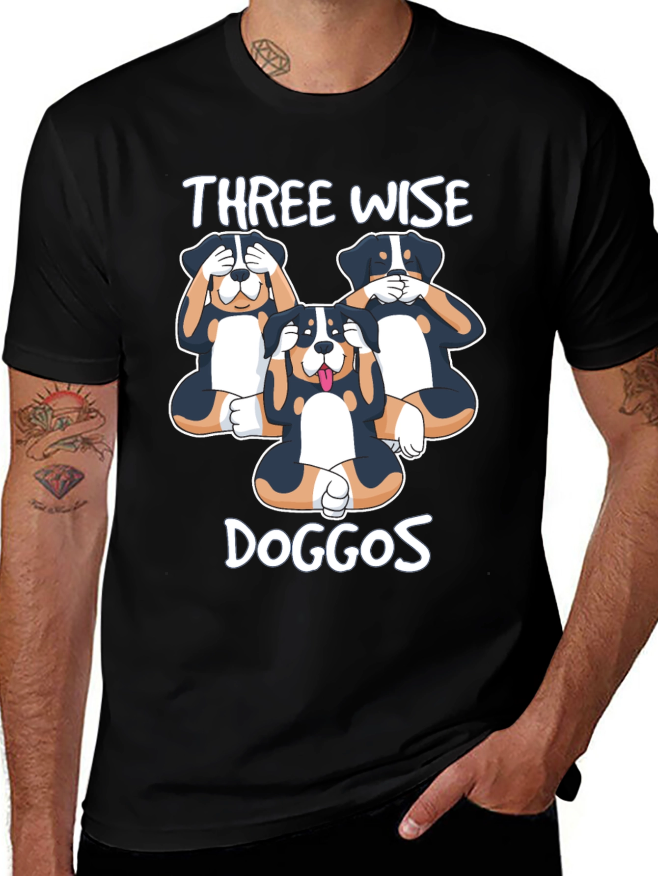 Three Wise Doggos T-Shirt