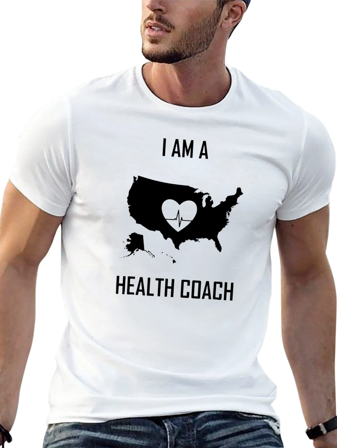 I Am A Health Coach USA Graphic T-Shirt