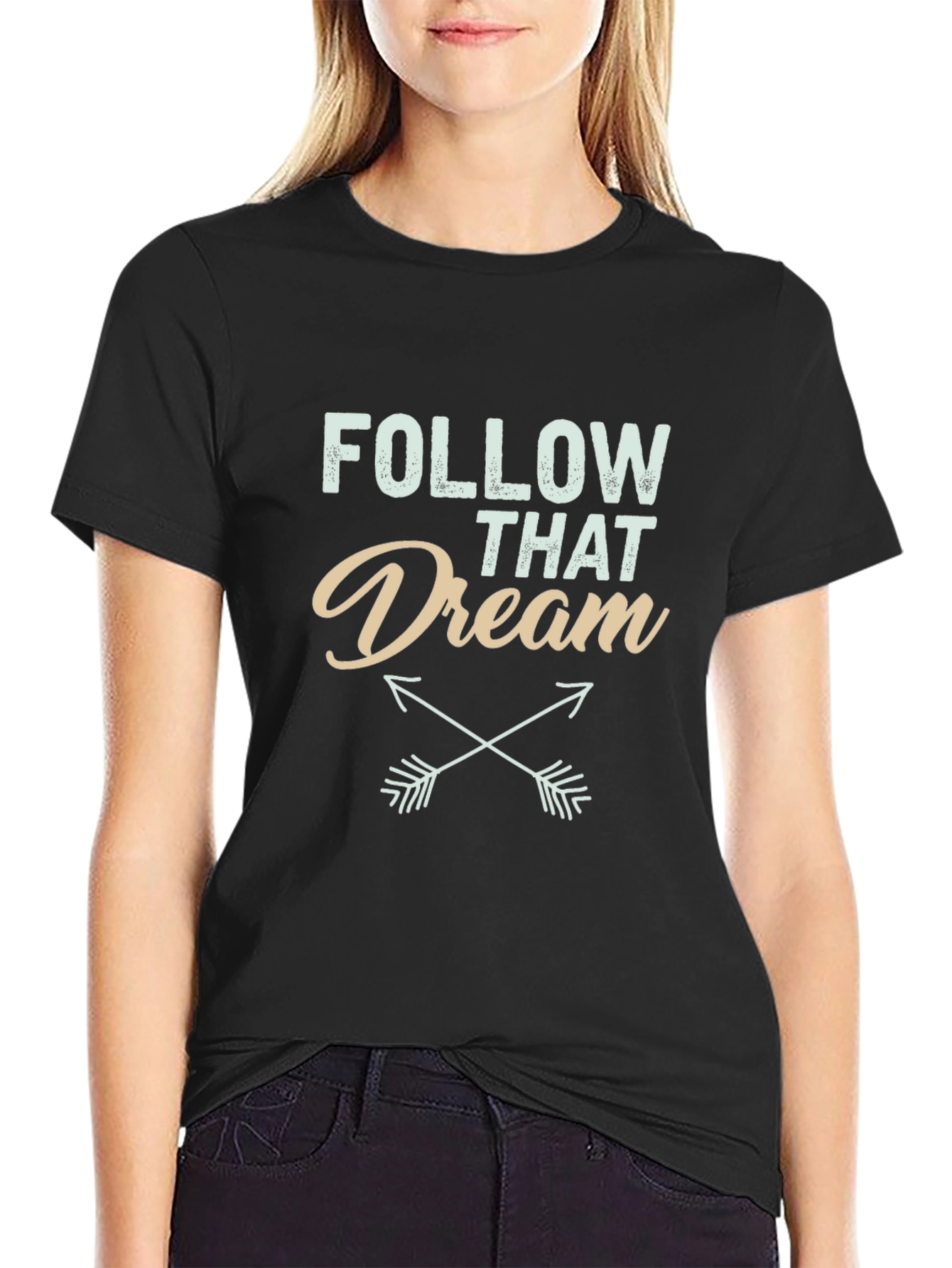 Follow That Dream Black Graphic Tee