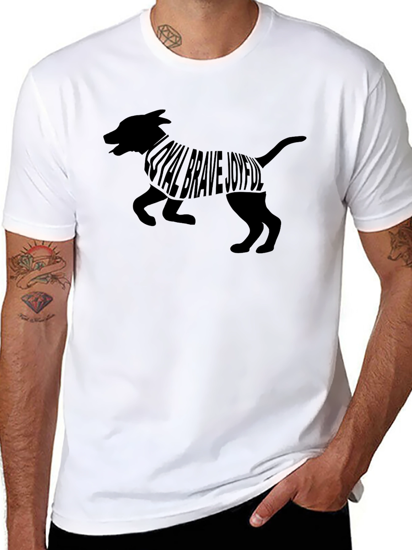 Loyal Dog Graphic Tee - Brave Joyful