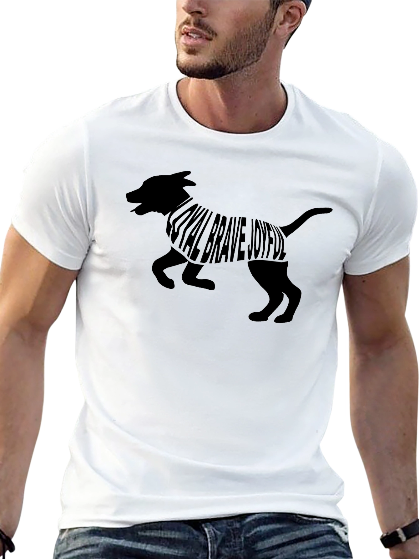 Loyal Dog Graphic Tee - Brave Joyful
