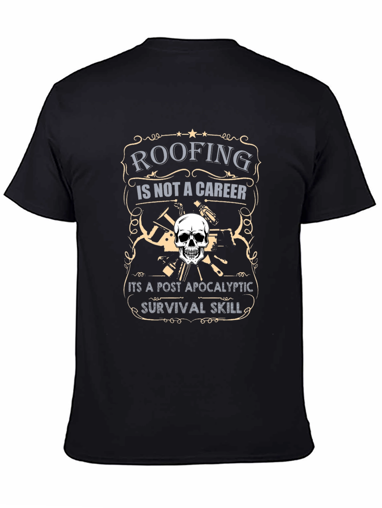 Roofing Survival Skill Graphic T-Shirt