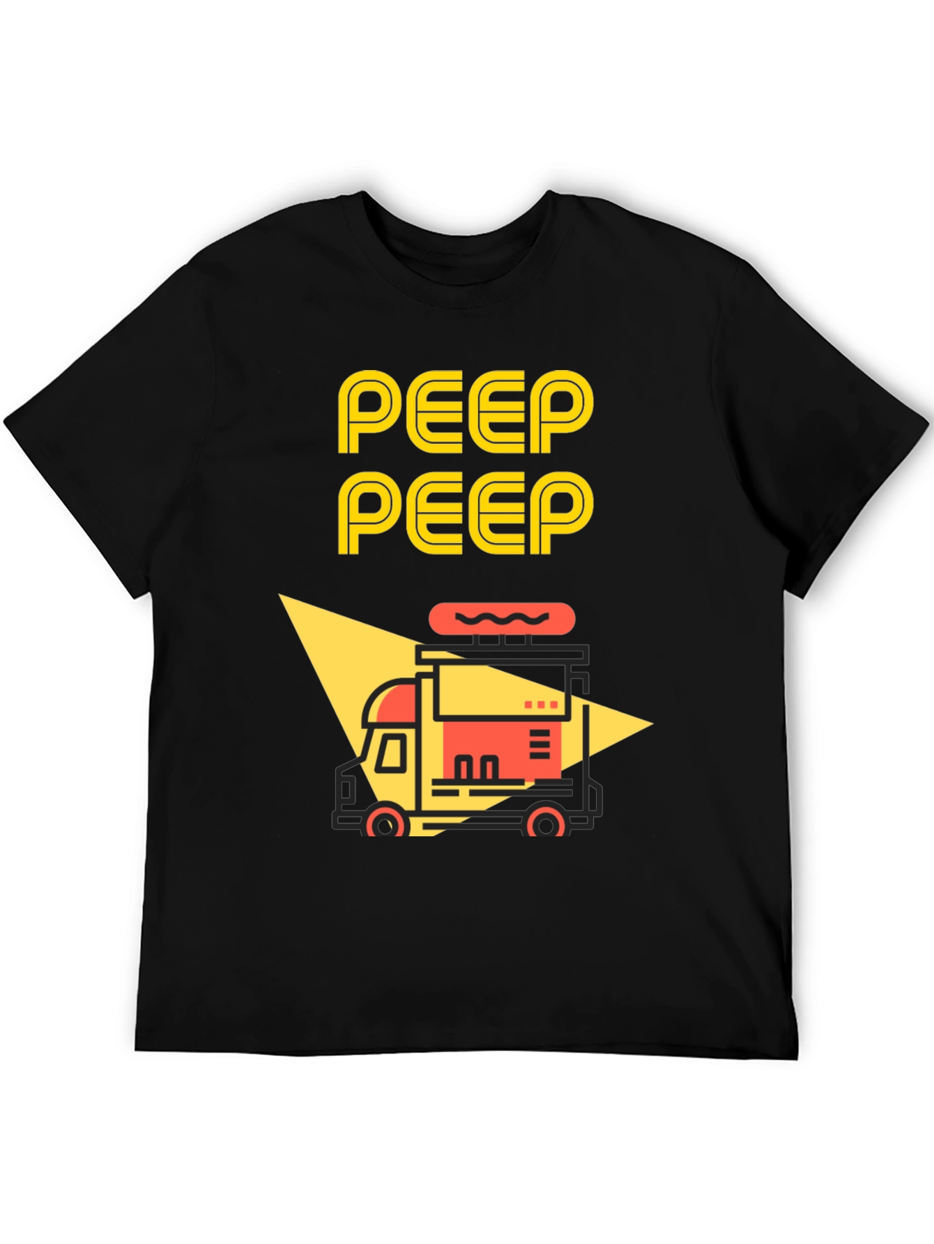 Peep Peep Food Truck Graphic Tee - Black
