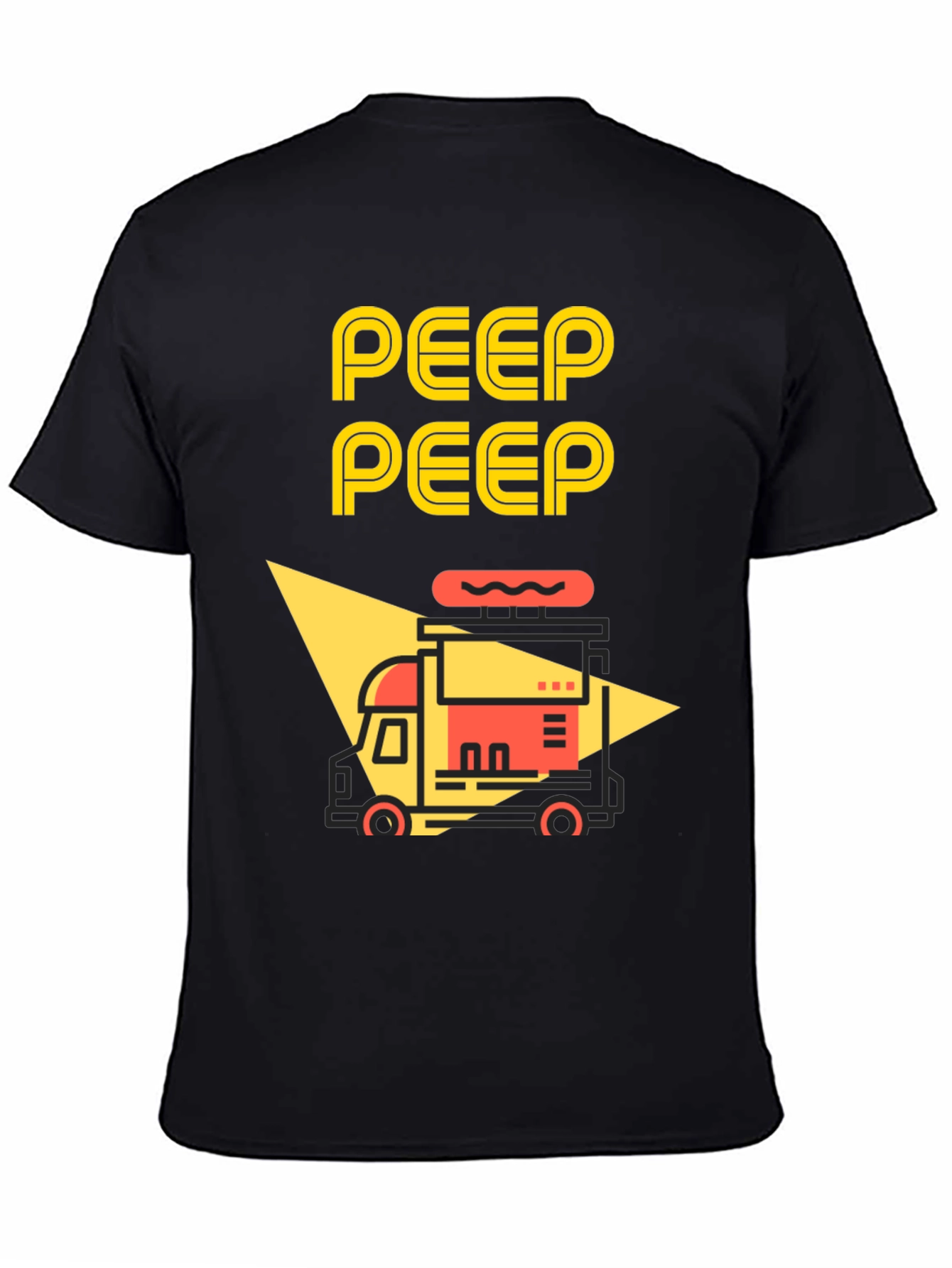 Peep Peep Food Truck Graphic Tee - Black