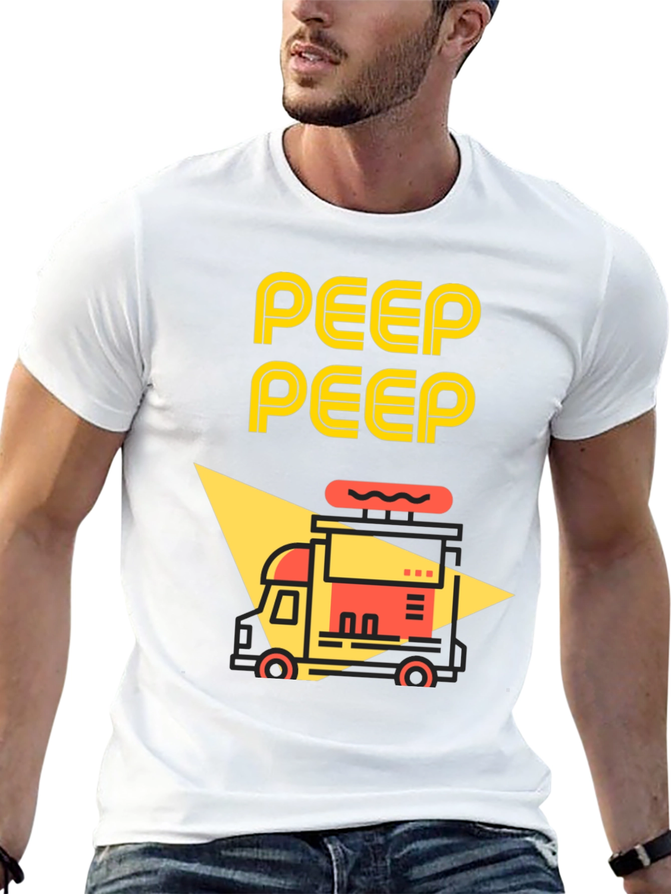 Peep Peep Food Truck Graphic Tee - Black