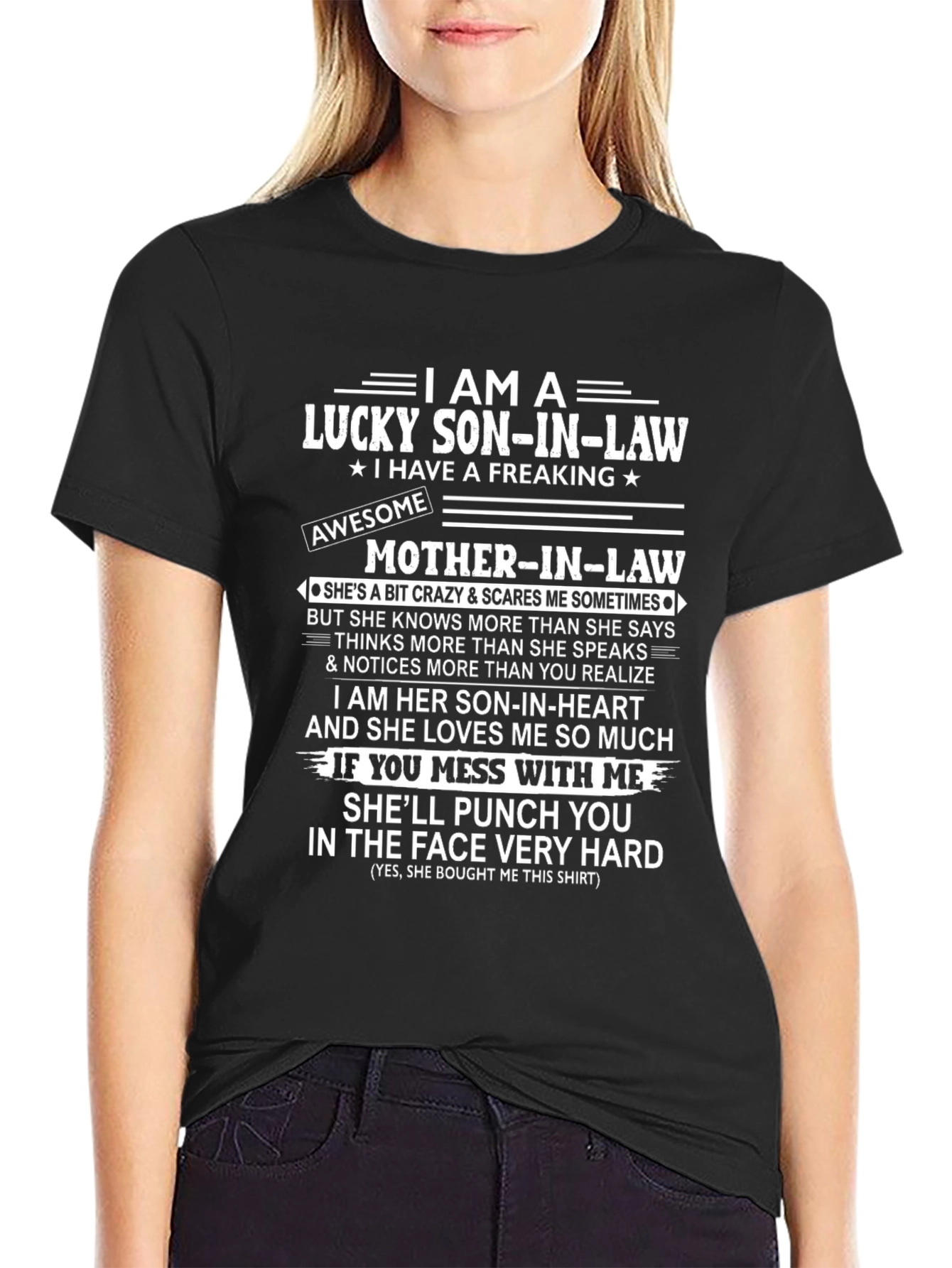 Lucky Son-In-Law Novelty Graphic T-Shirt