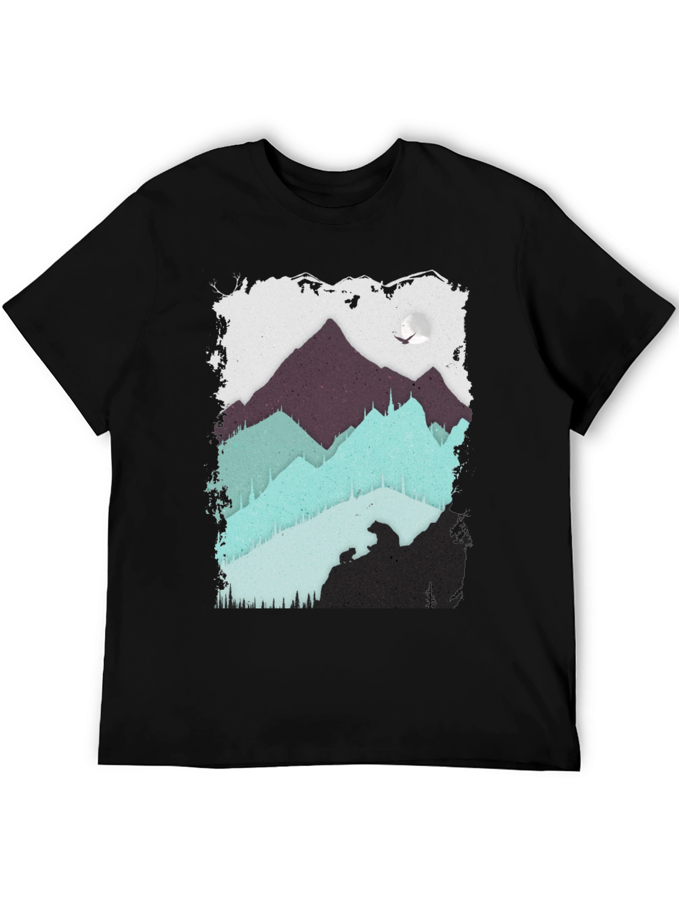 Mountain Bear Graphic T-Shirt
