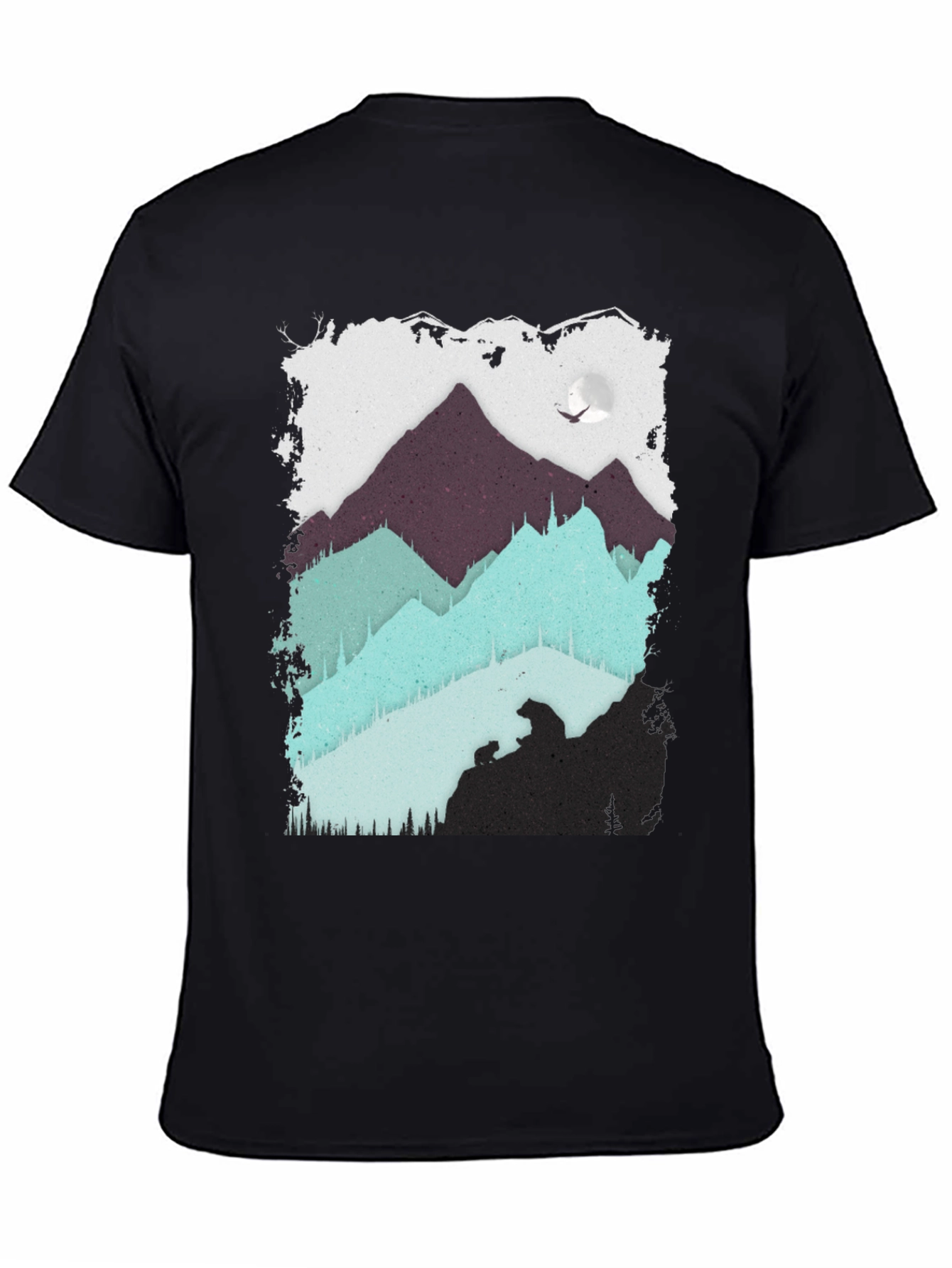 Mountain Bear Graphic T-Shirt
