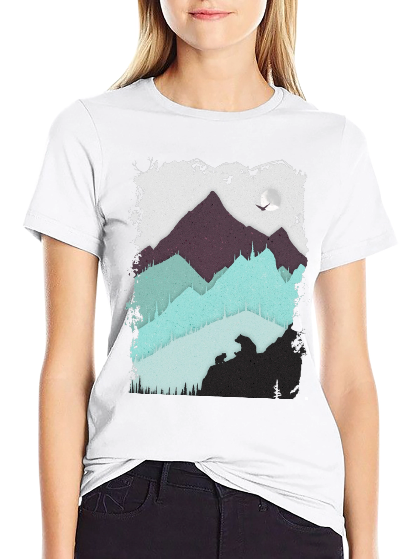 Mountain Bear Graphic T-Shirt