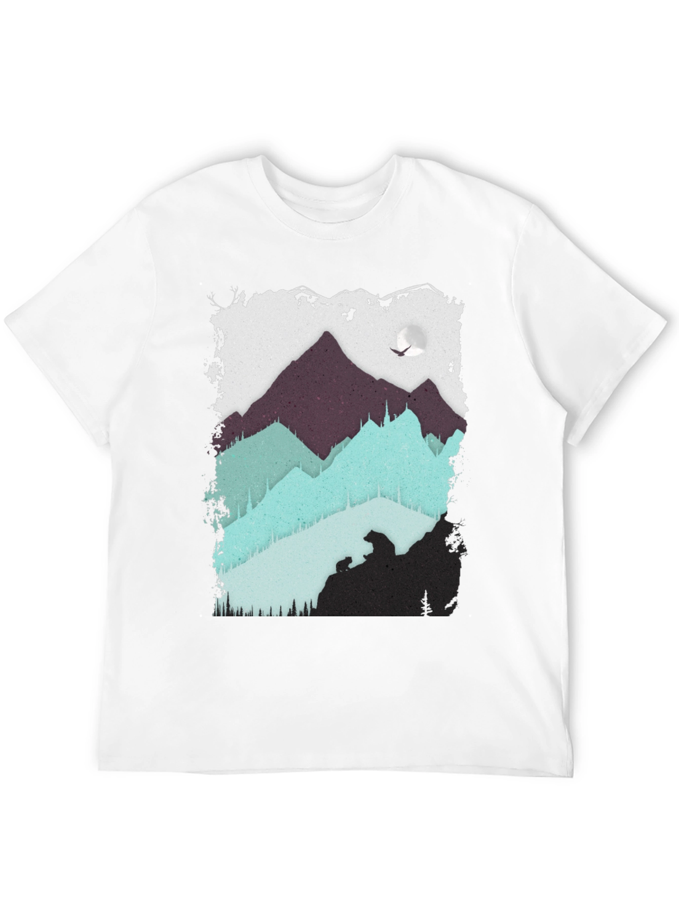 Mountain Bear Graphic T-Shirt