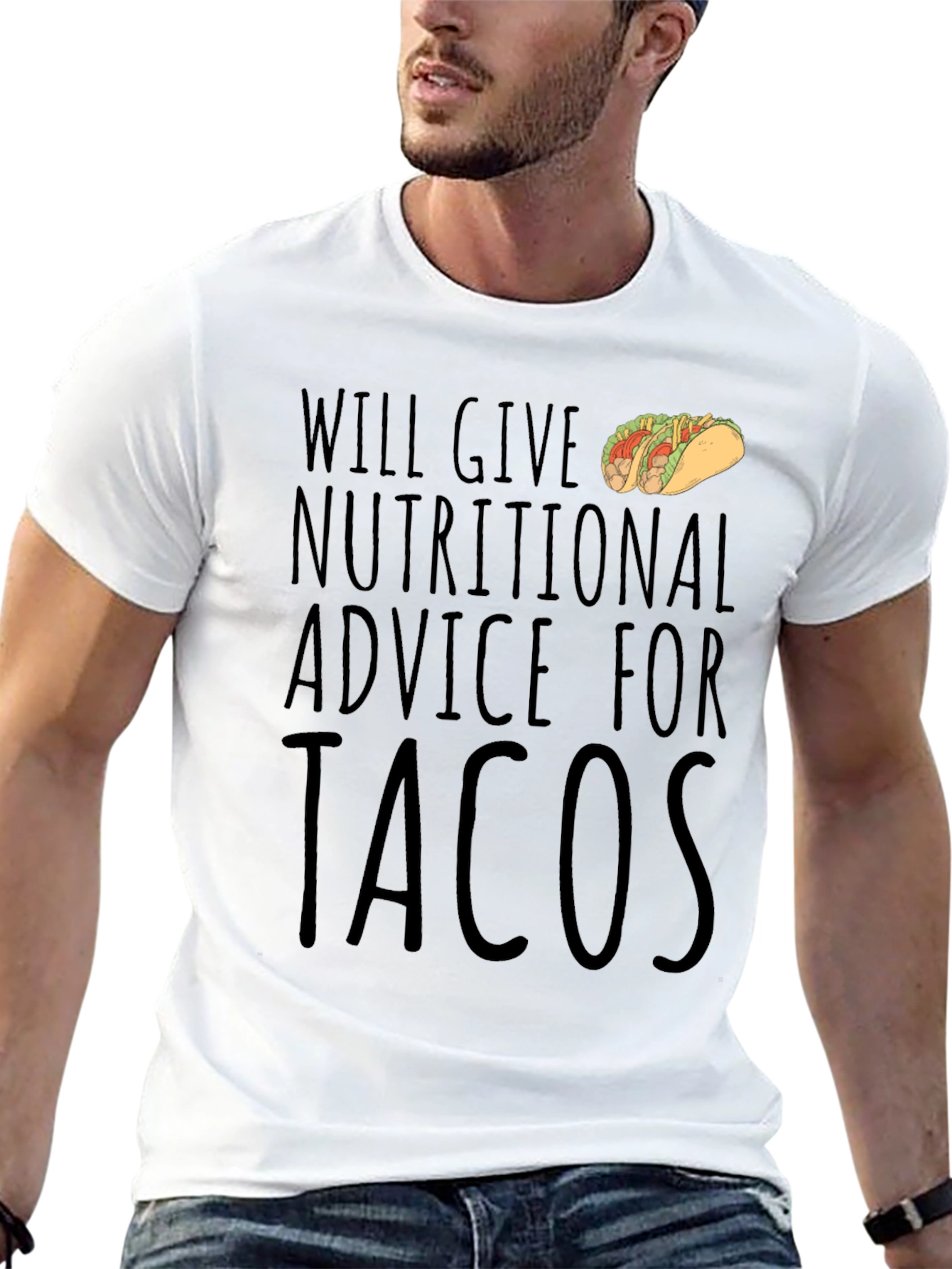 Nutritional Advice for Tacos Graphic T-Shirt