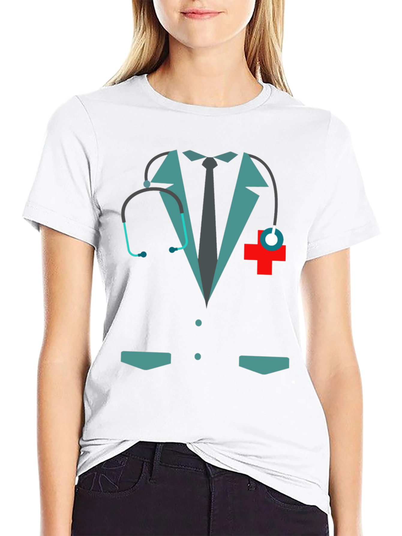 Doctor Costume Graphic Tee - Novelty Design
