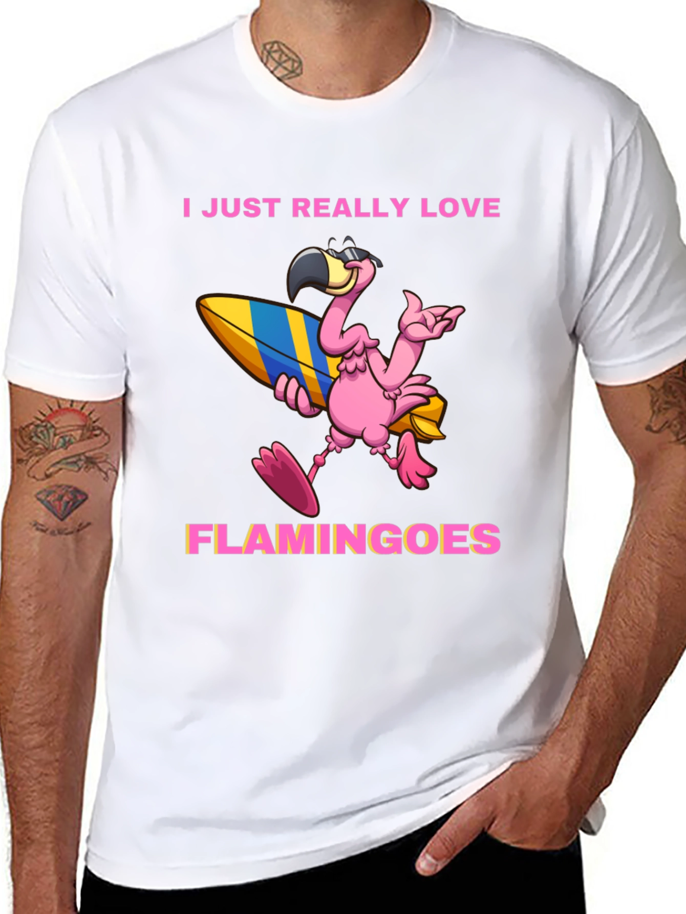I Love Flamingoes T-Shirt