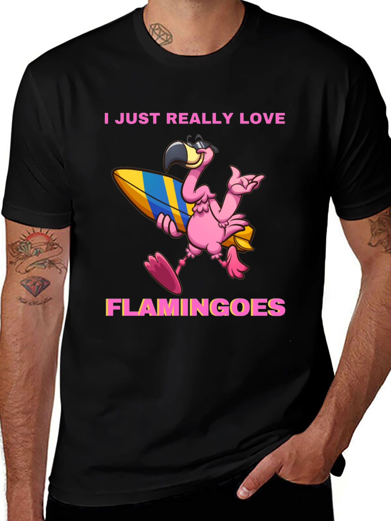I Love Flamingoes T-Shirt
