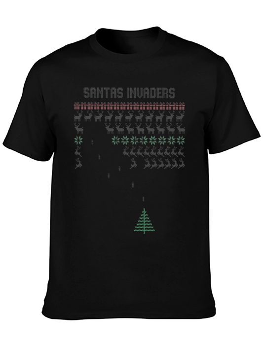 Santas Invaders Holiday T-Shirt