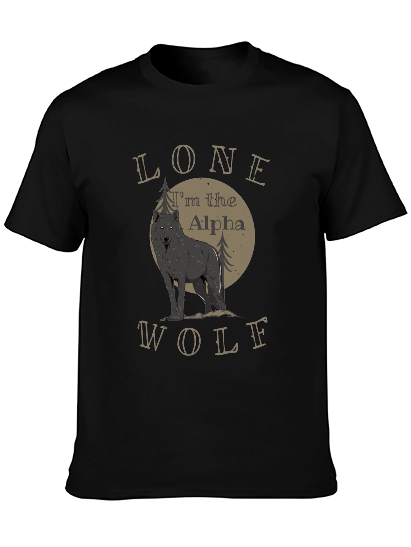 Lone Wolf Alpha T-Shirt - Bold Graphic Tee