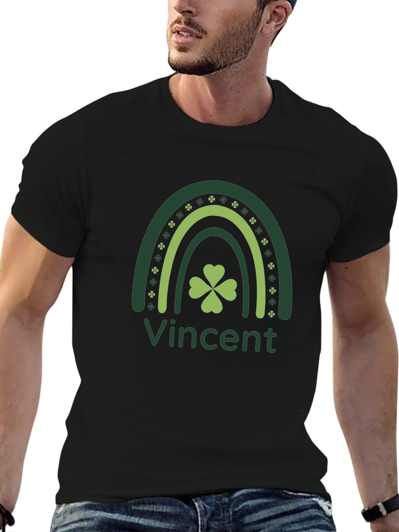 St. Patricks Day Vincent Rainbow T-Shirt