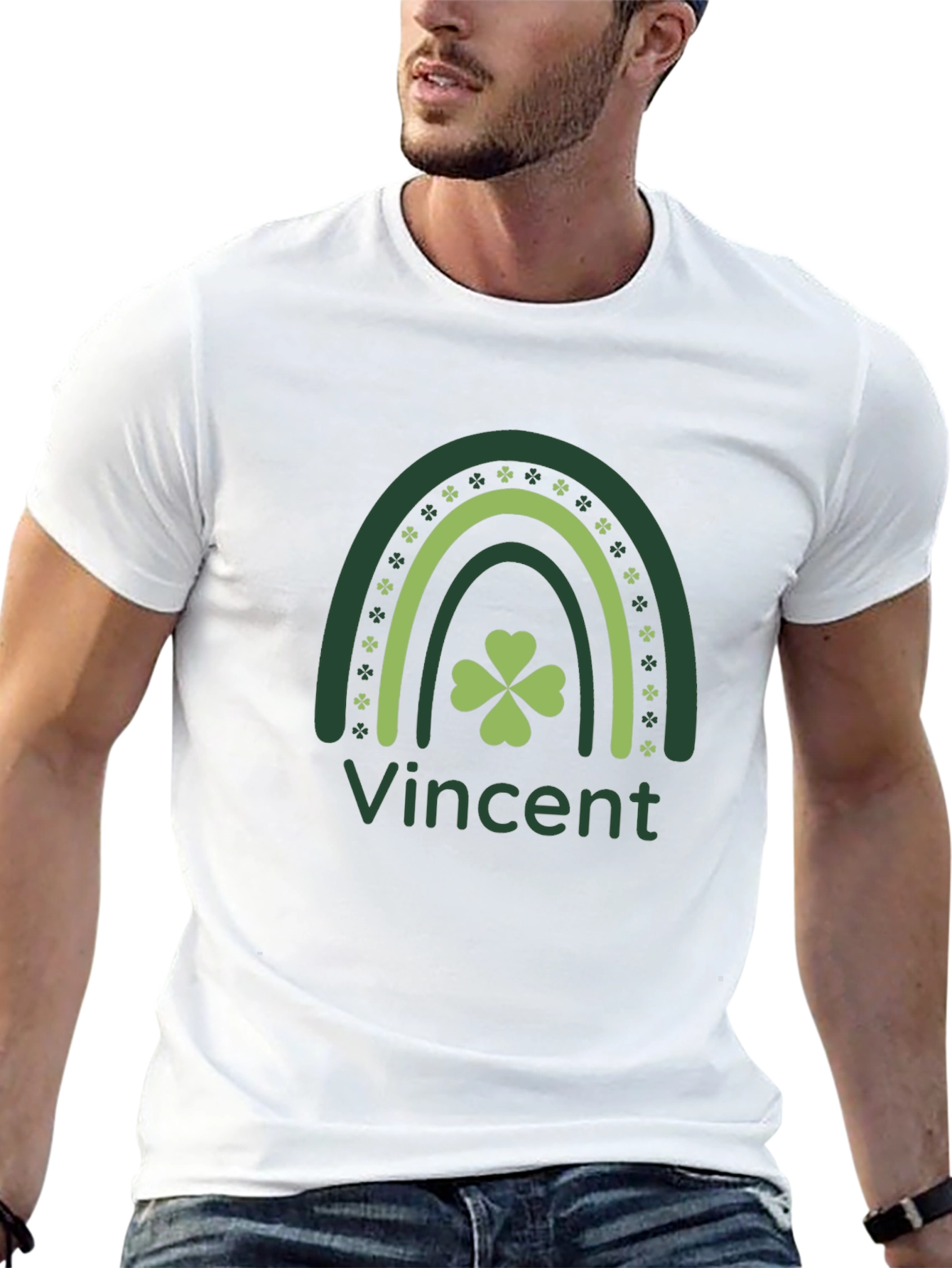 St. Patricks Day Vincent Rainbow T-Shirt