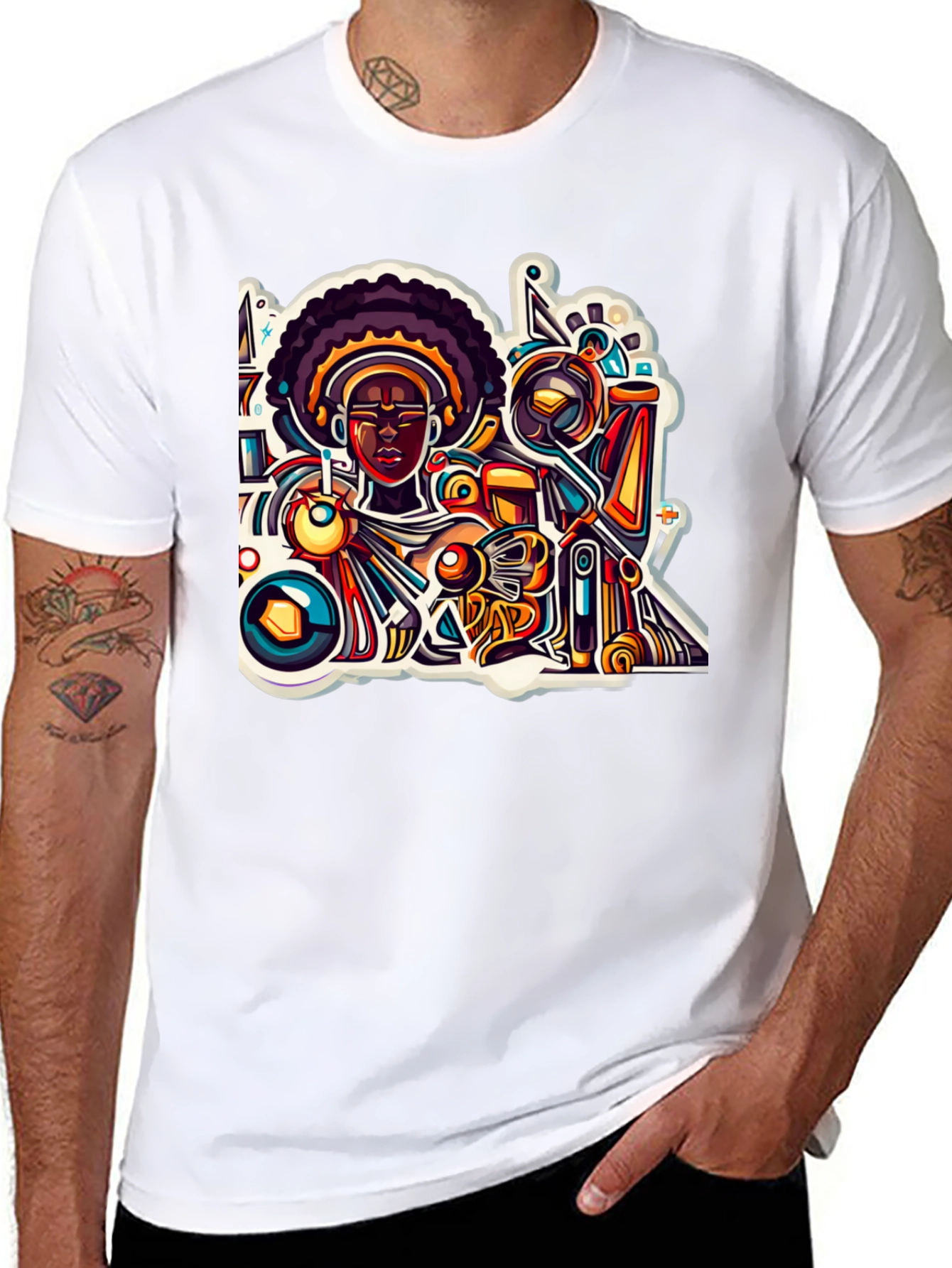 Abstract Afro Art T-Shirt