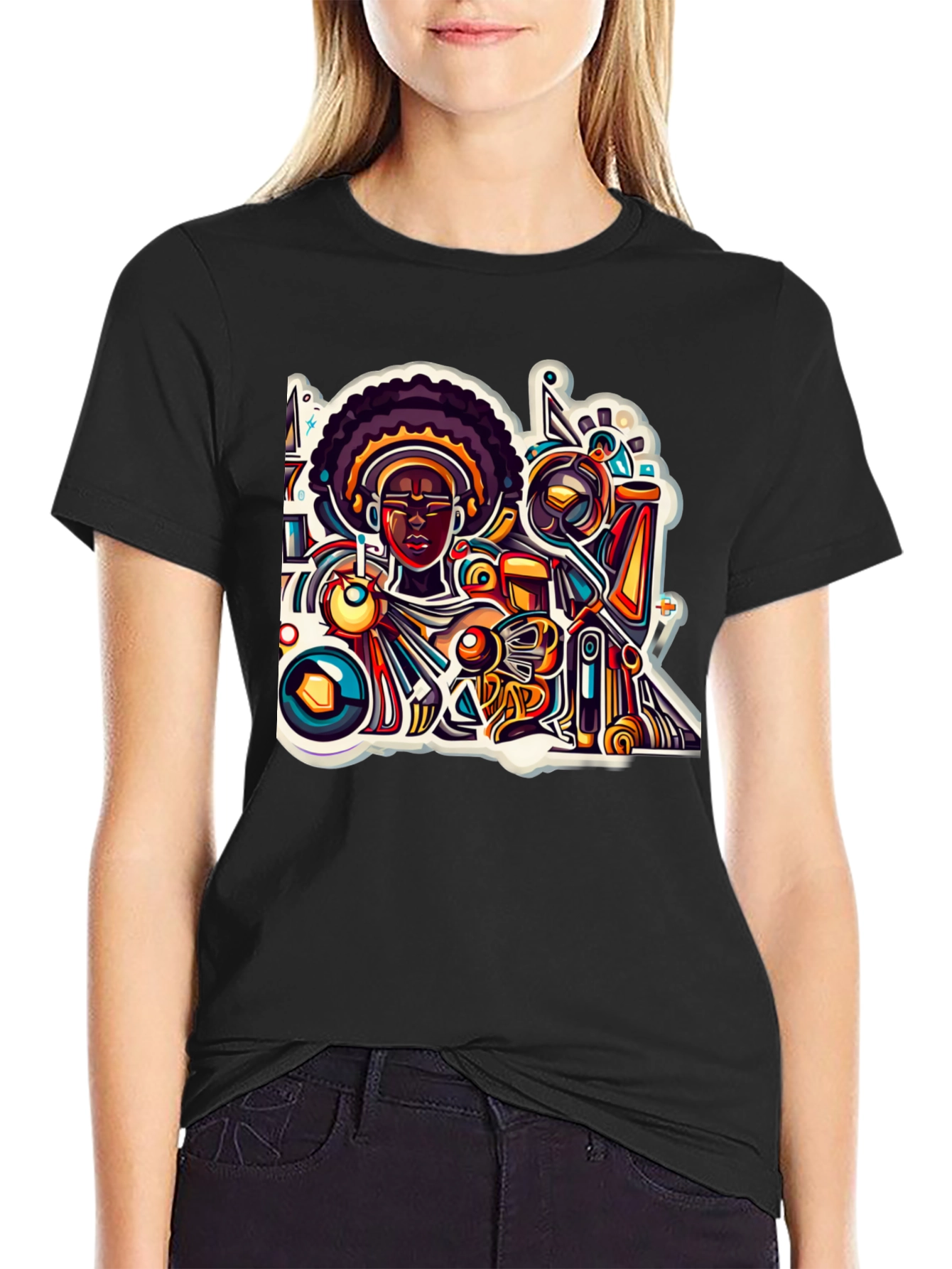 Abstract Afro Art T-Shirt