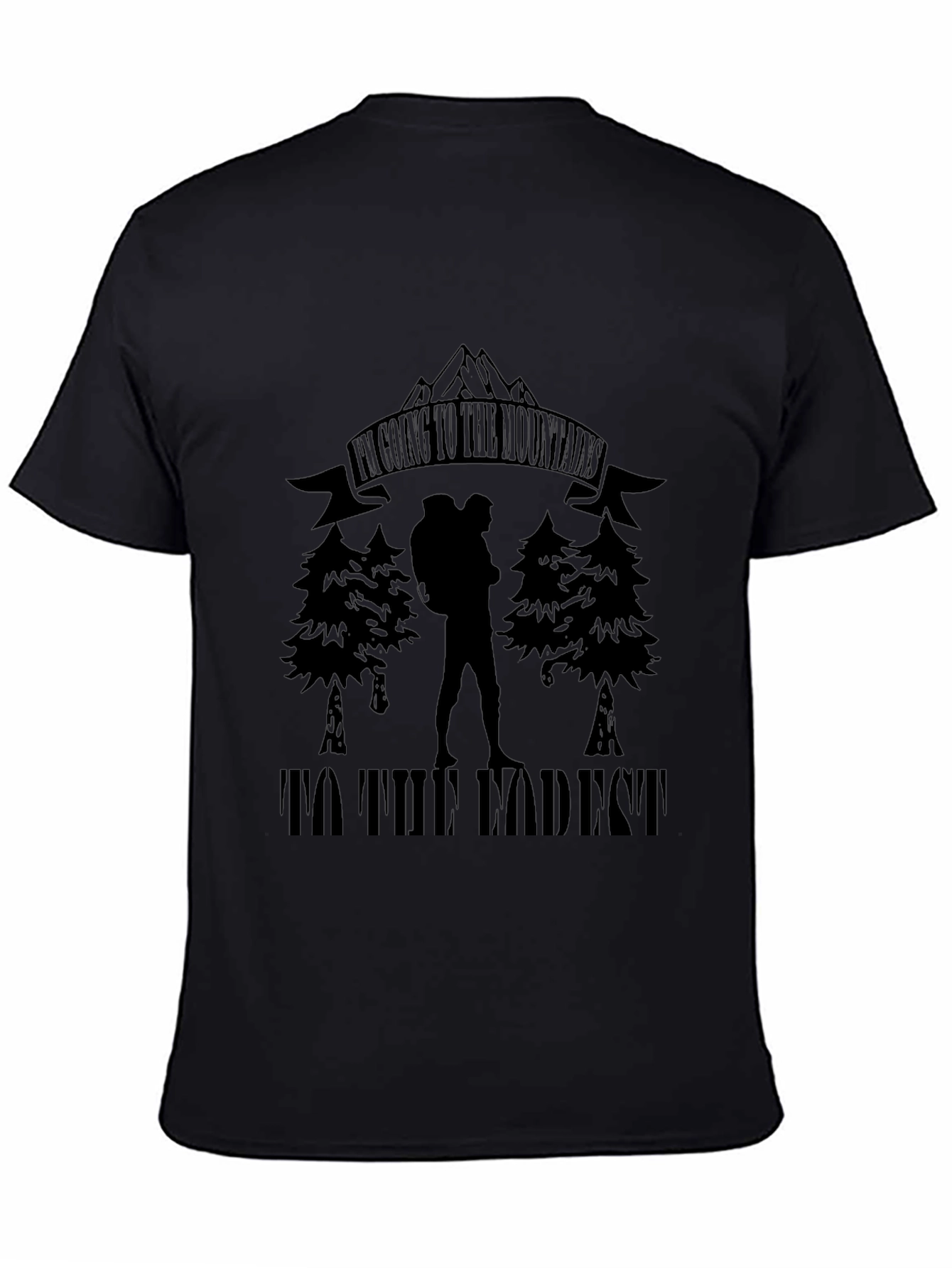 Mountain Adventure Black T-Shirt