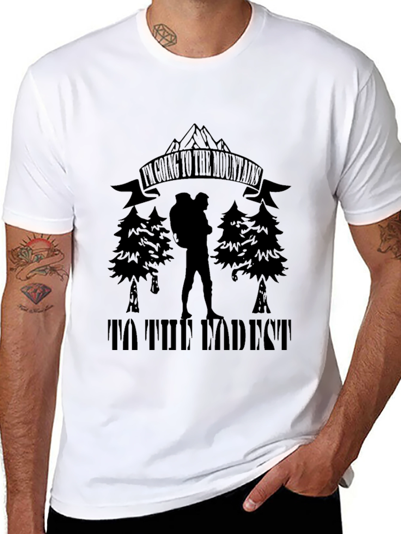 Mountain Adventure Black T-Shirt
