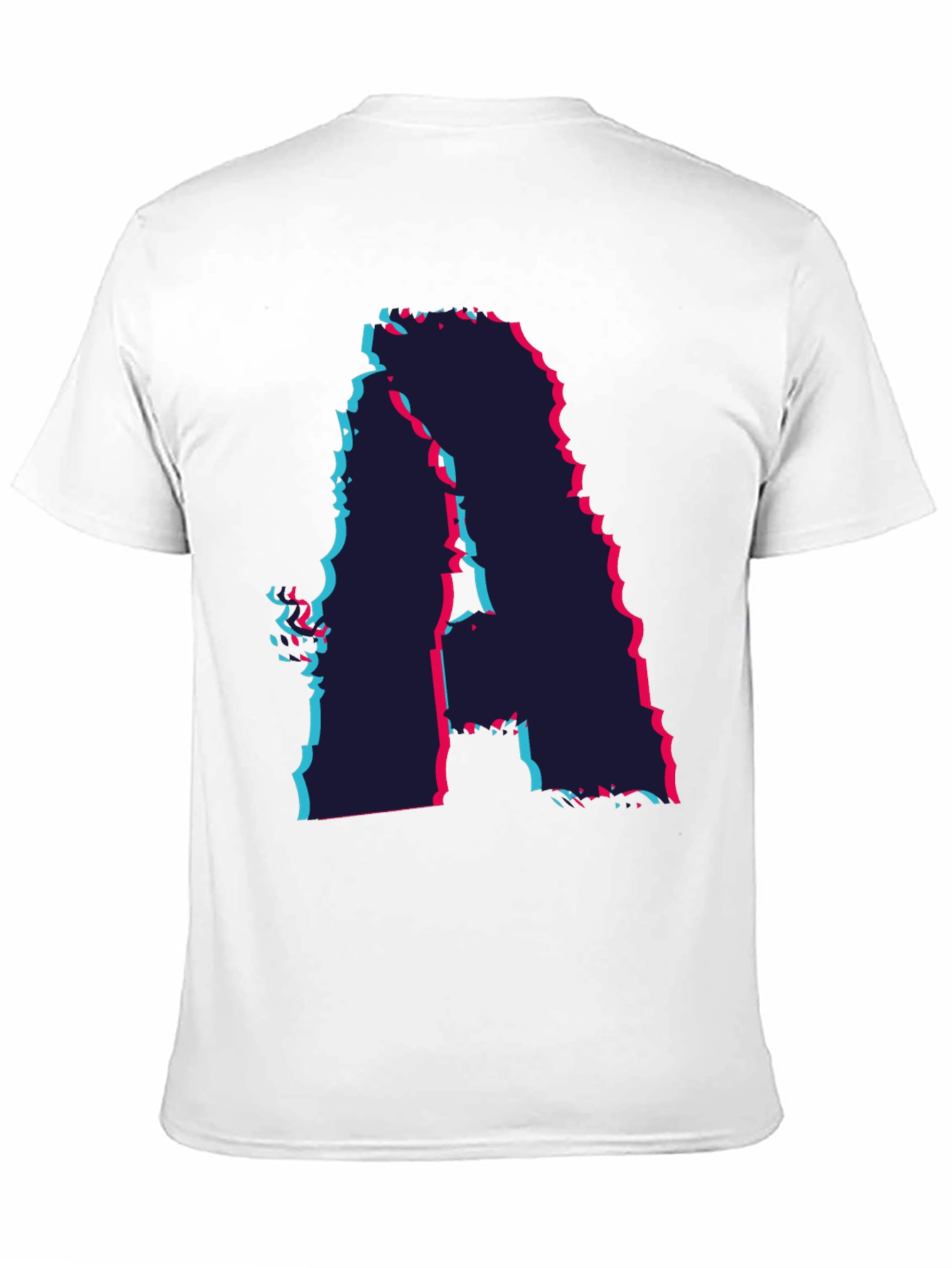 Abstract Glitch Letter A Graphic Tee
