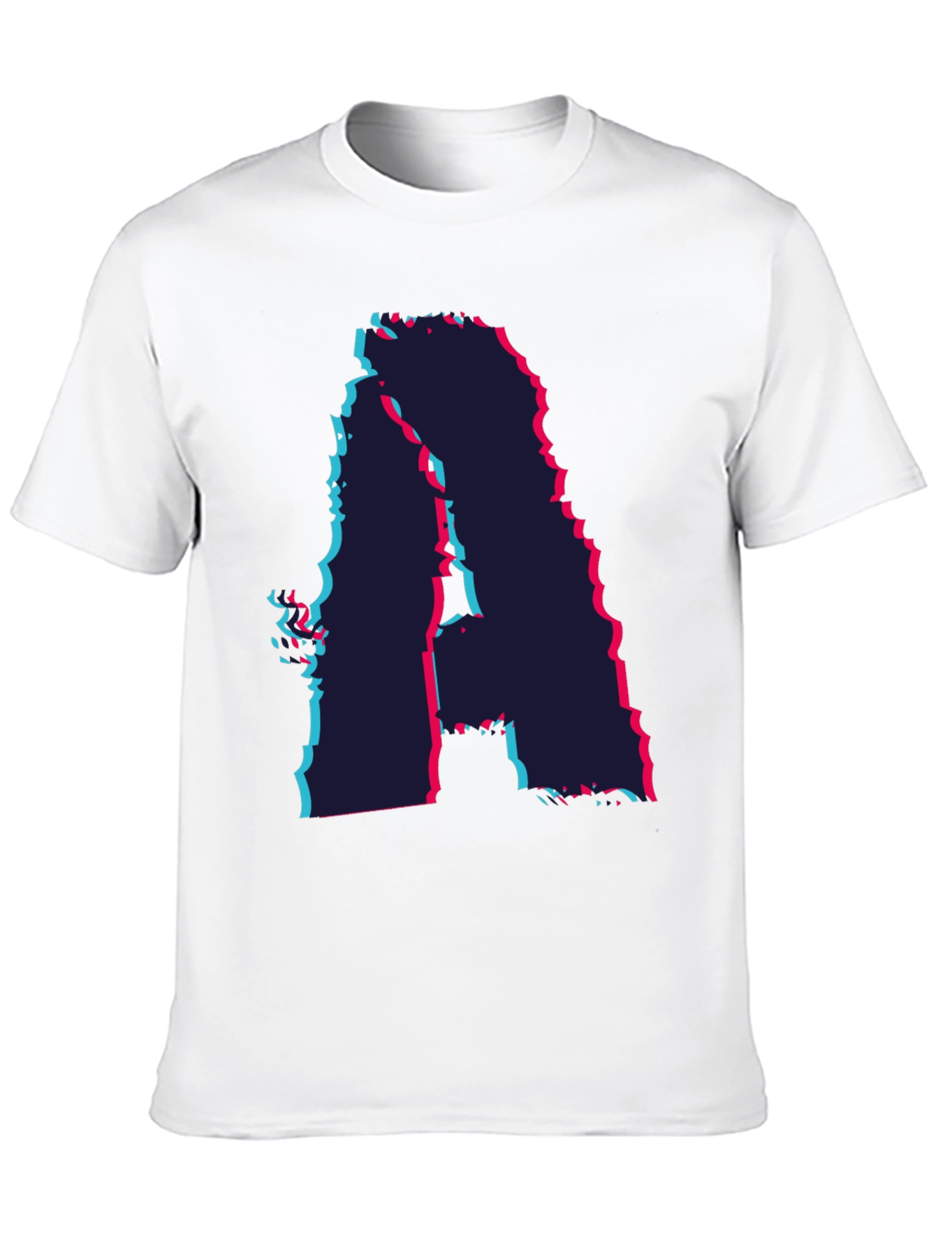 Abstract Glitch Letter A Graphic Tee