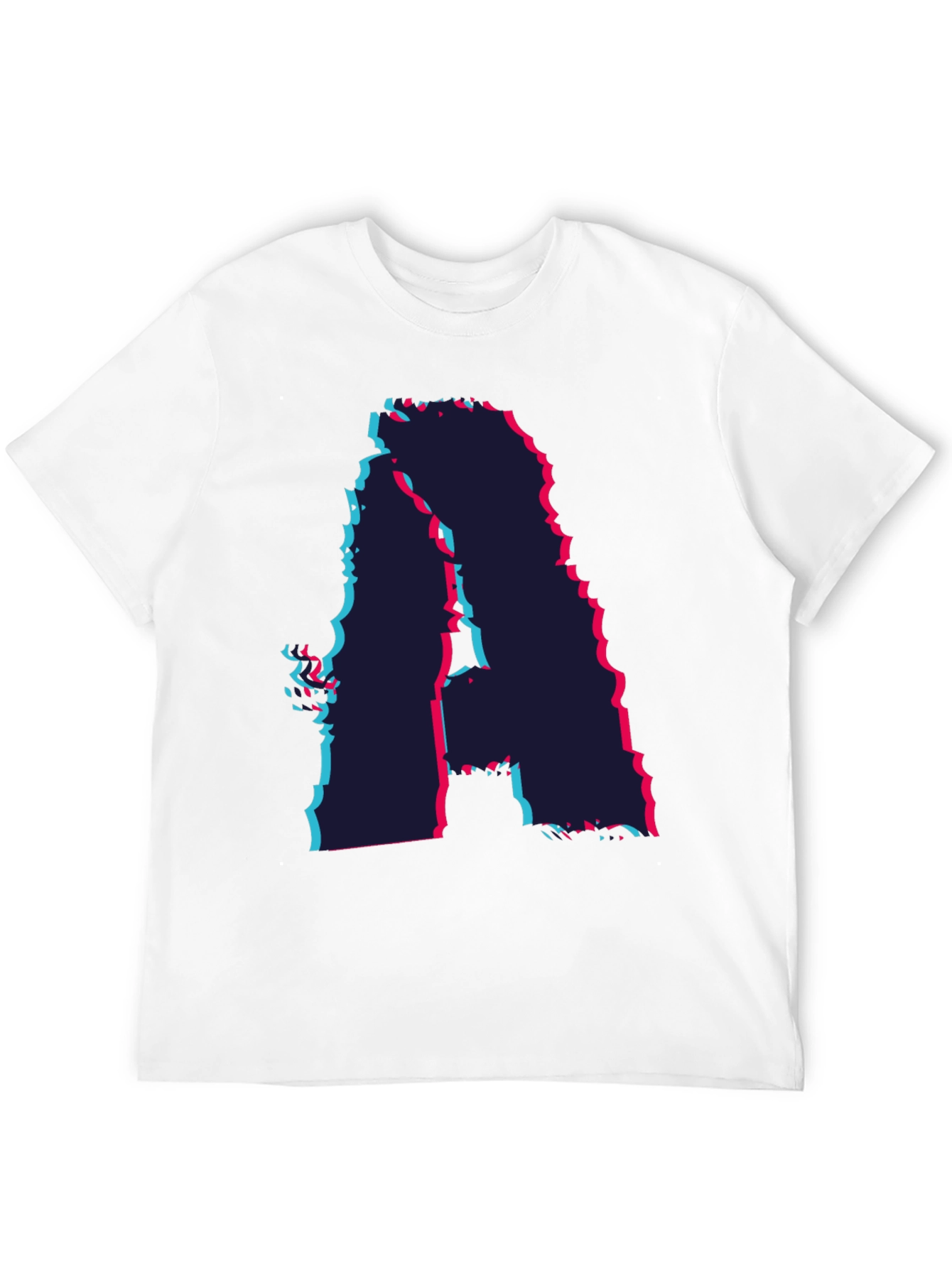 Abstract Glitch Letter A Graphic Tee