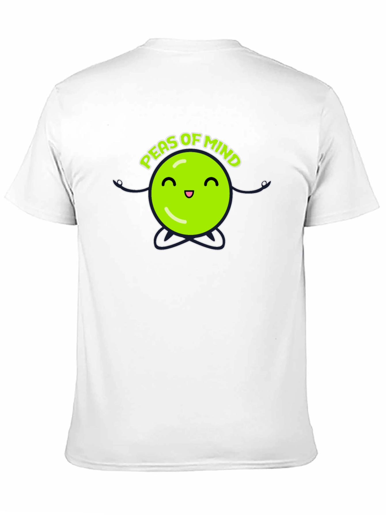 Peas of Mind Black Graphic T-Shirt