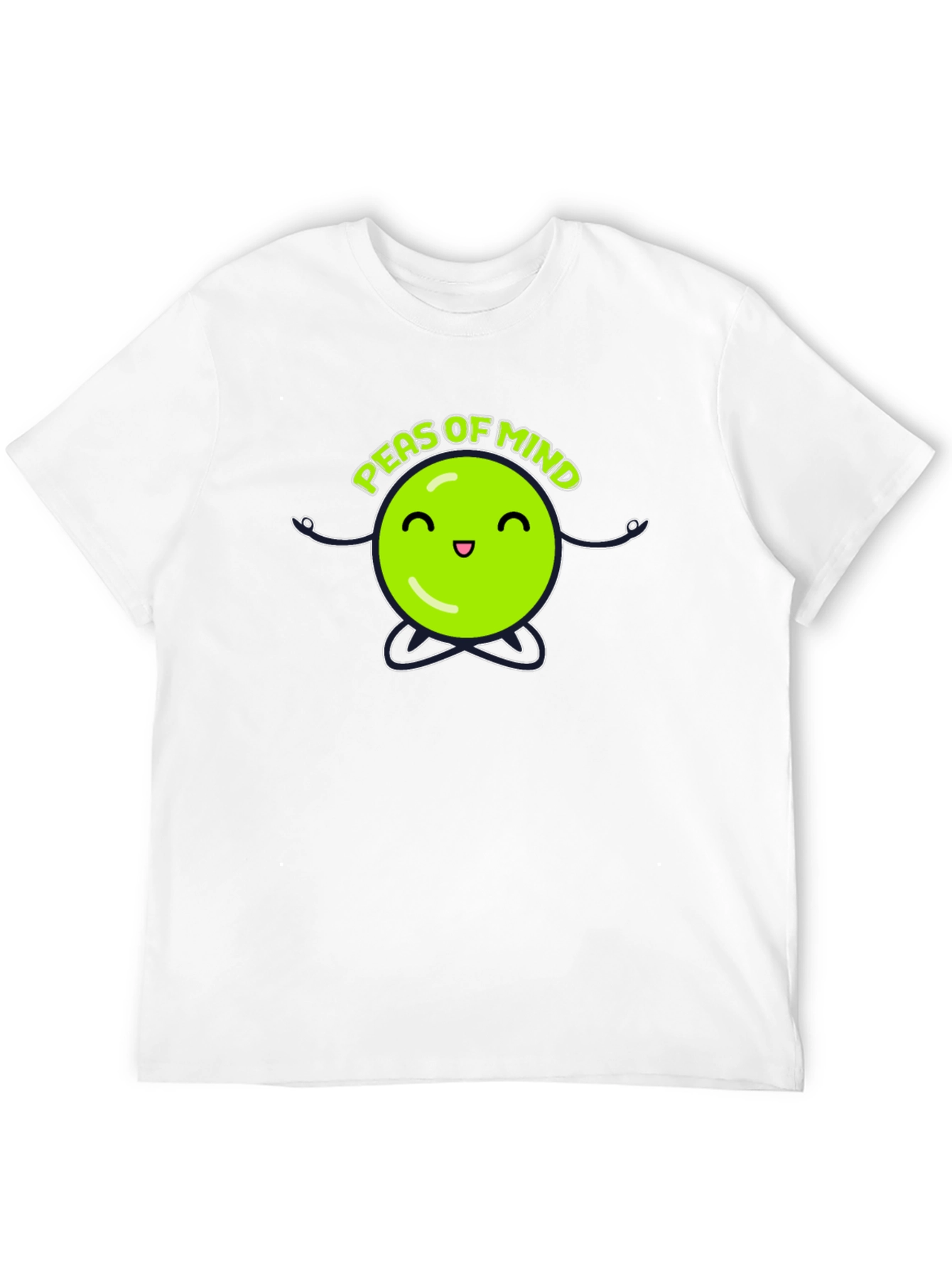 Peas of Mind Black Graphic T-Shirt