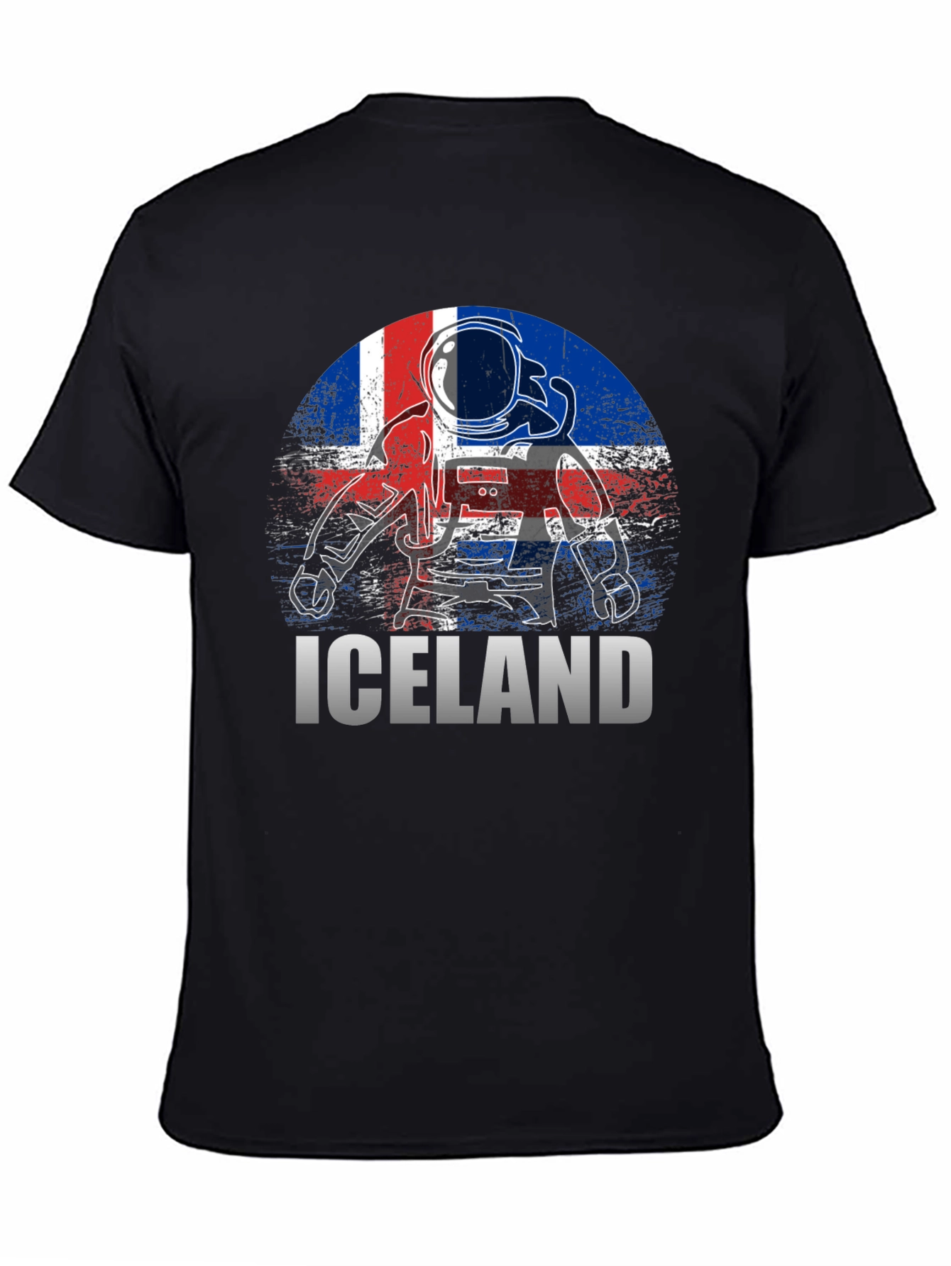 Iceland Astronaut Flag T-Shirt