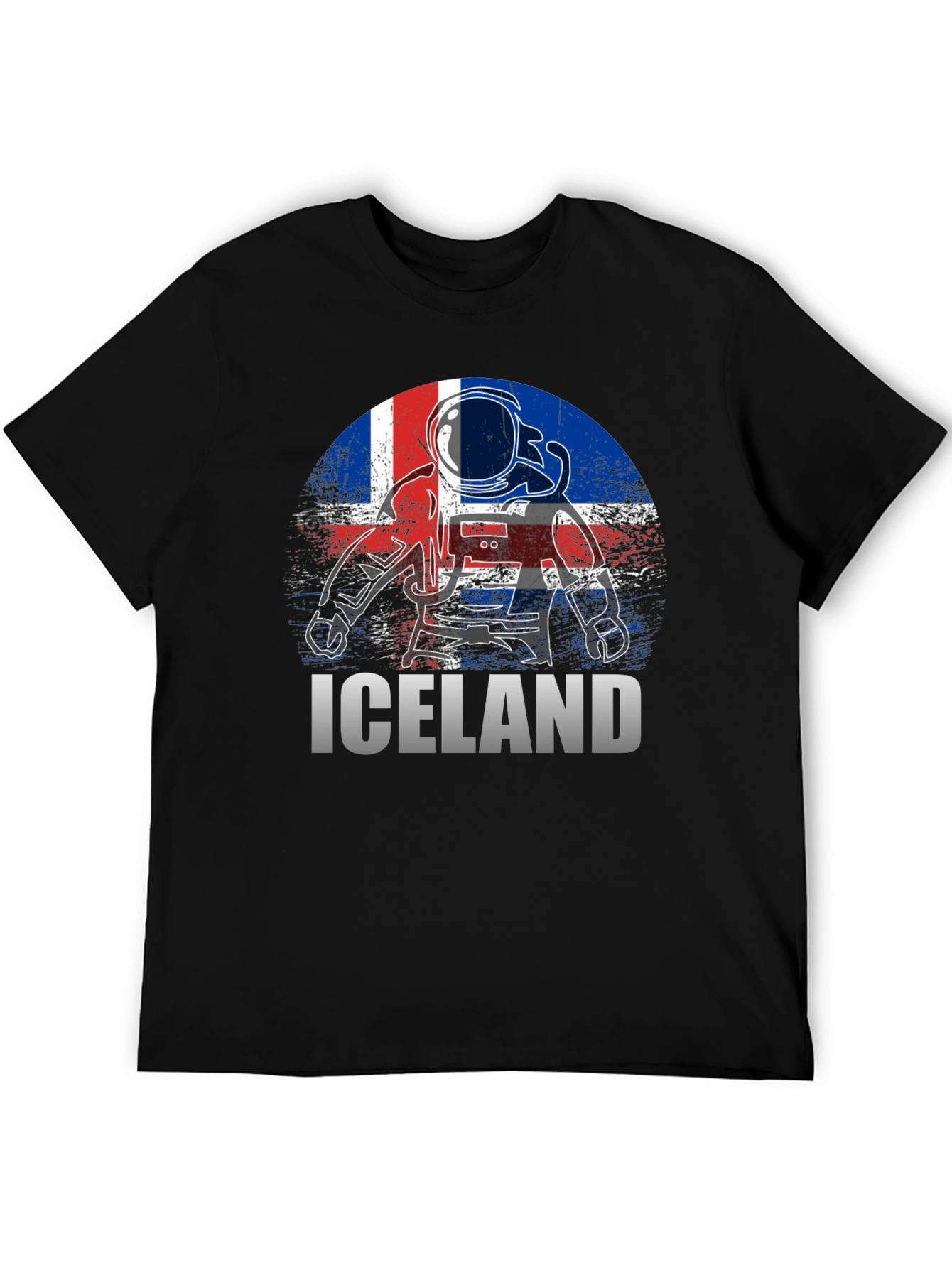 Iceland Astronaut Flag T-Shirt