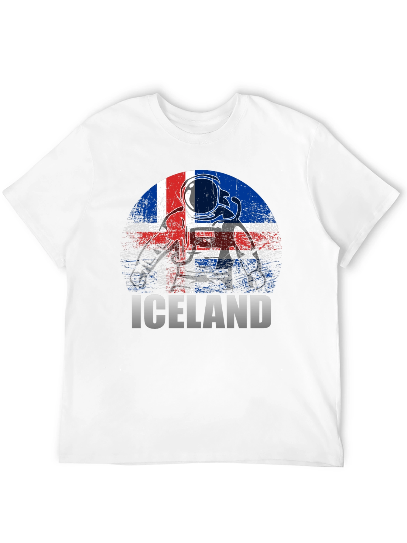 Iceland Astronaut Flag T-Shirt