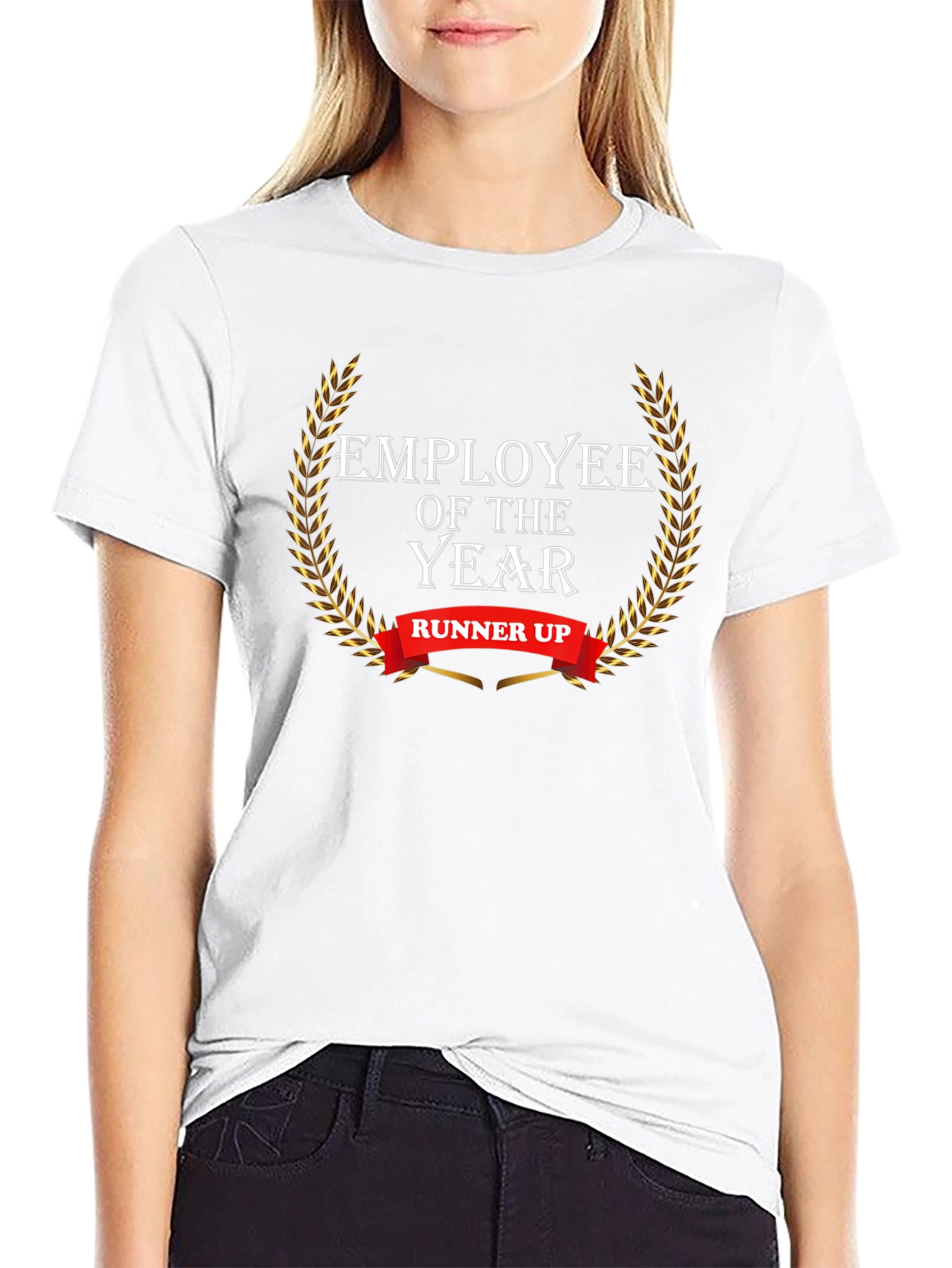 Employee of the Year Runner Up Black Graphic Tee