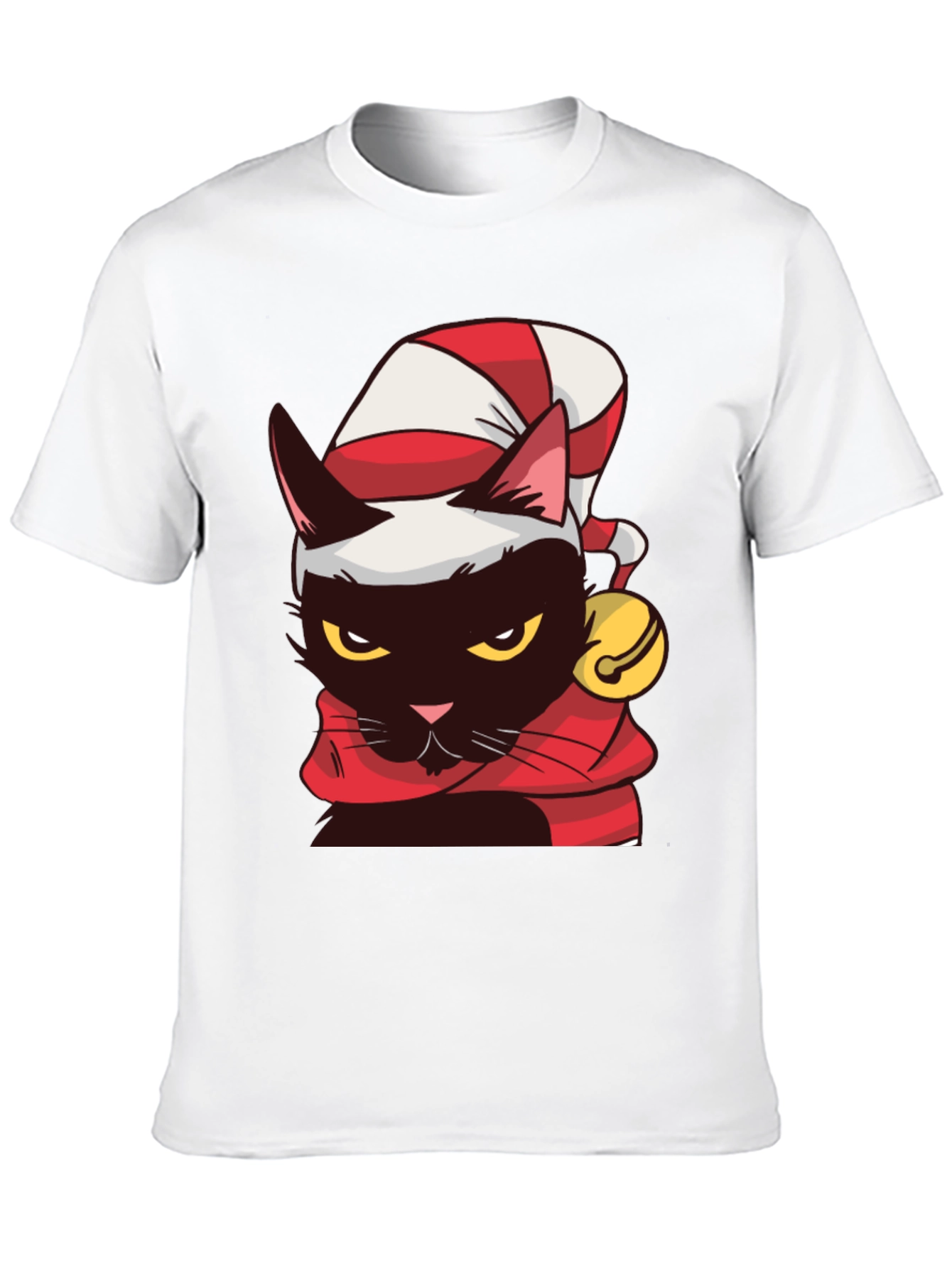 Festive Cat T-Shirt - Holiday Cheer