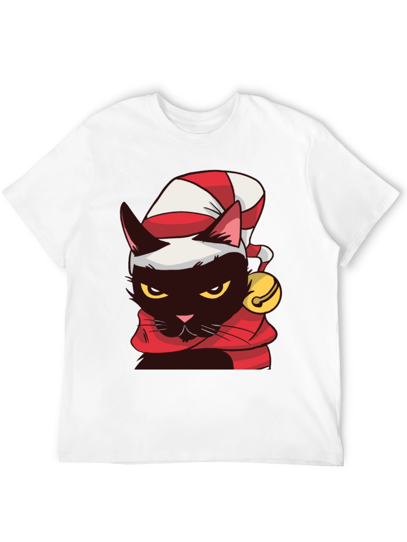 Festive Cat T-Shirt - Holiday Cheer